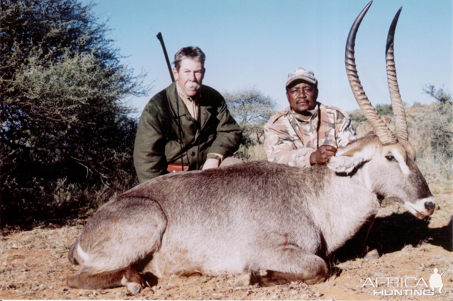 Hunting Waterbuck with Wintershoek Johnny Vivier Safaris in SA