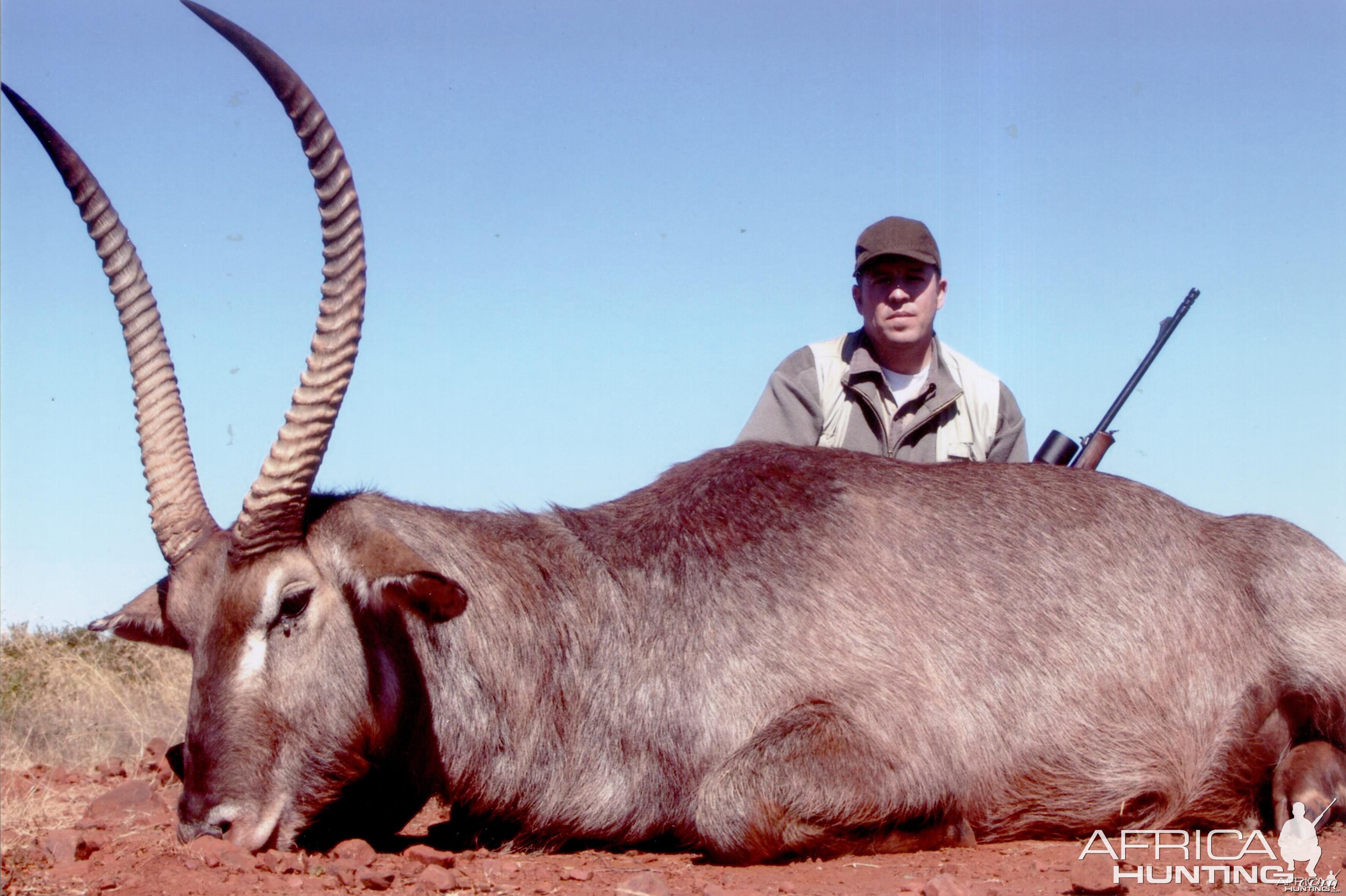 Hunting Waterbuck with Wintershoek Johnny Vivier Safaris in SA