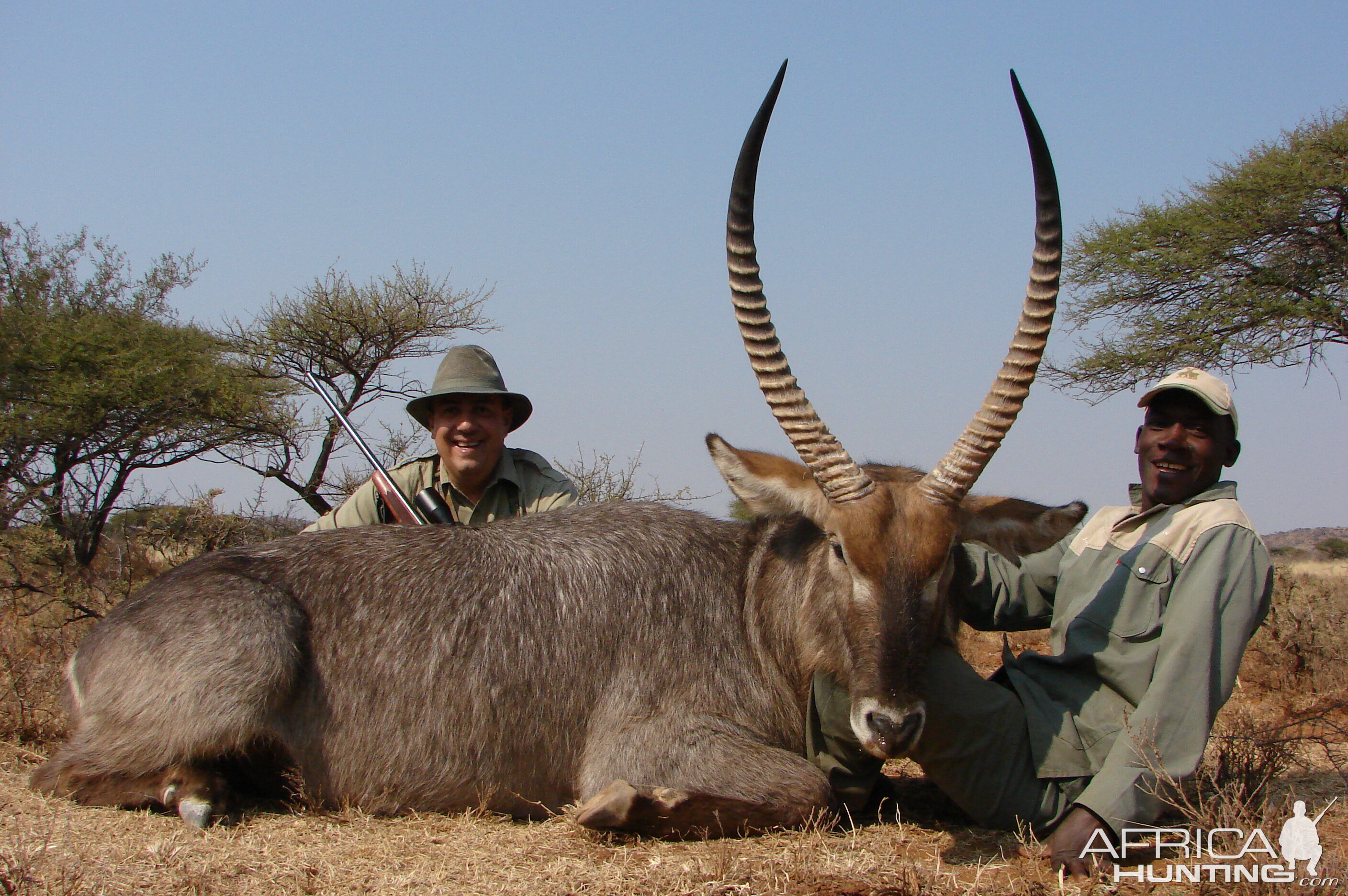 Hunting Waterbuck with Wintershoek Johnny Vivier Safaris in SA