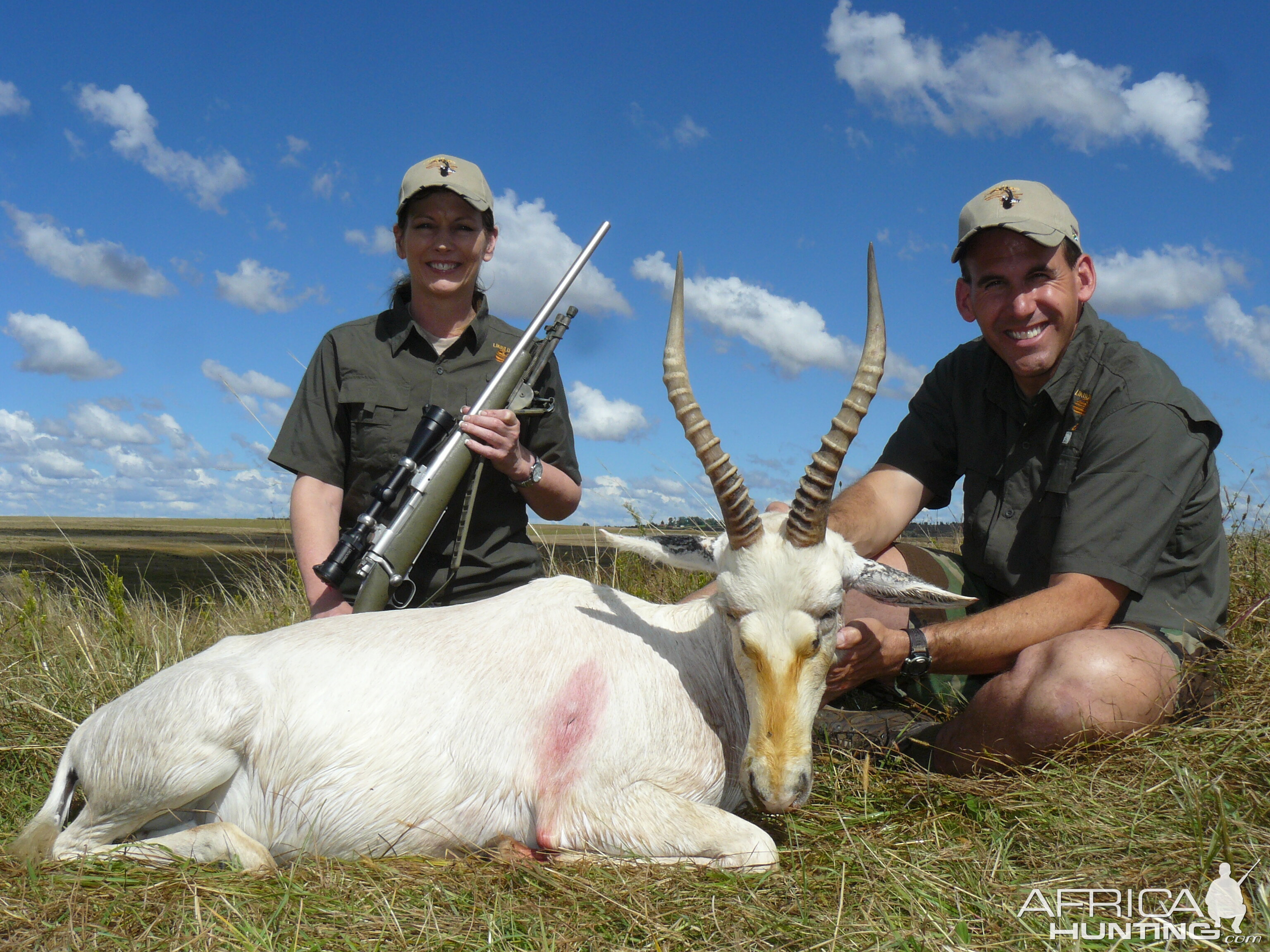 Hunting White Blesbok in South Africa