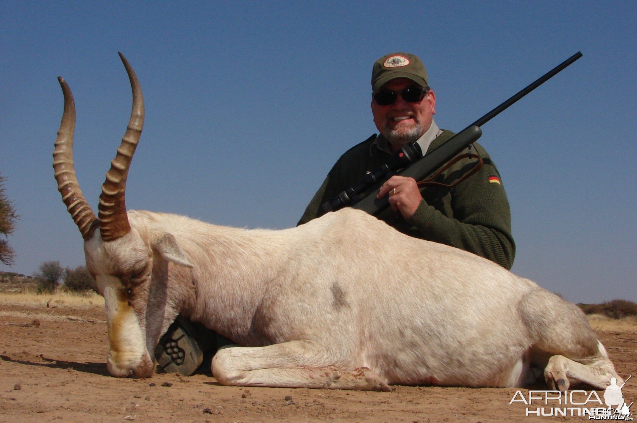 Hunting White Blesbok with Wintershoek Johnny Vivier Safaris in SA