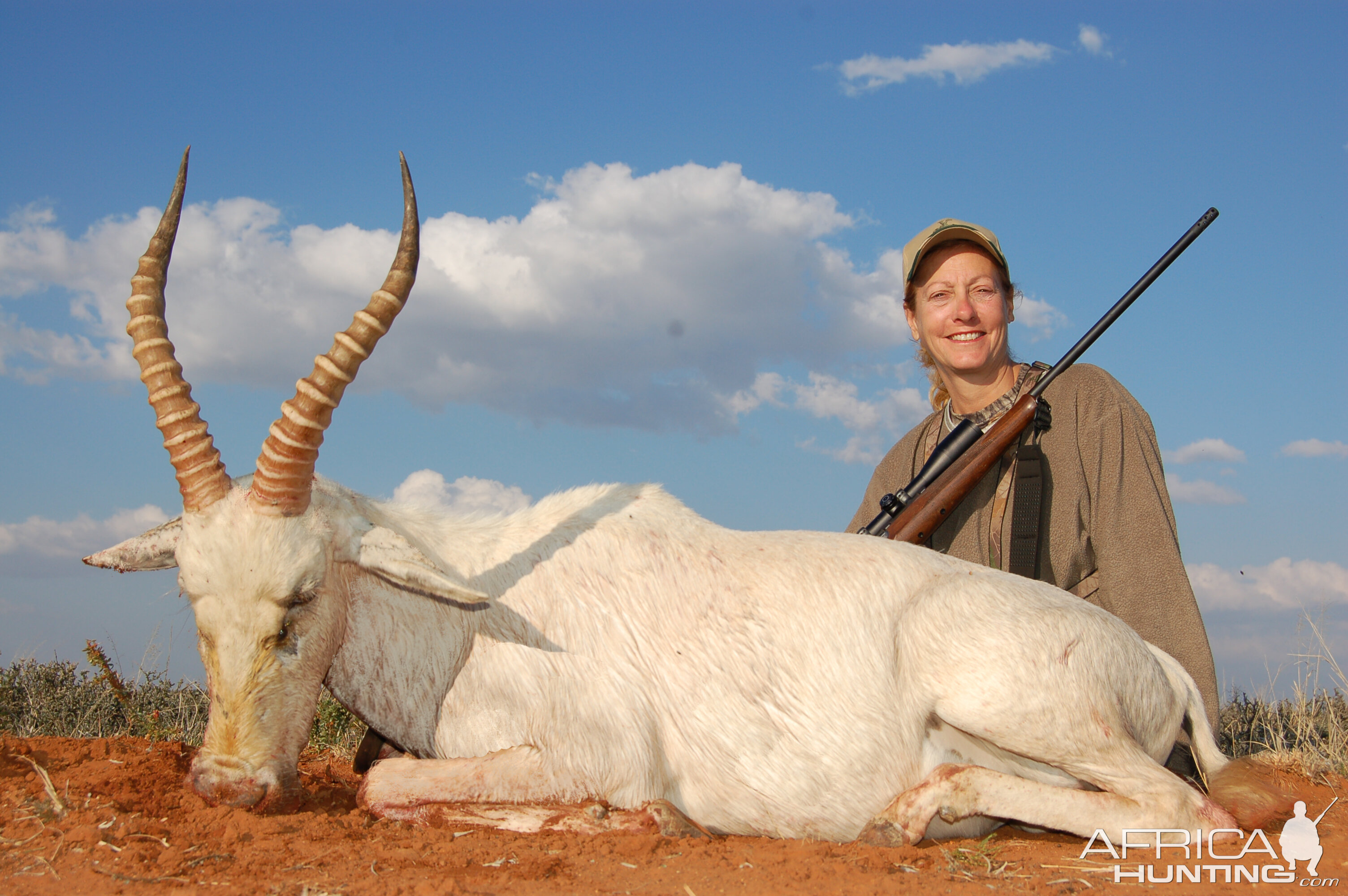 Hunting White Blesbok with Wintershoek Johnny Vivier Safaris in SA