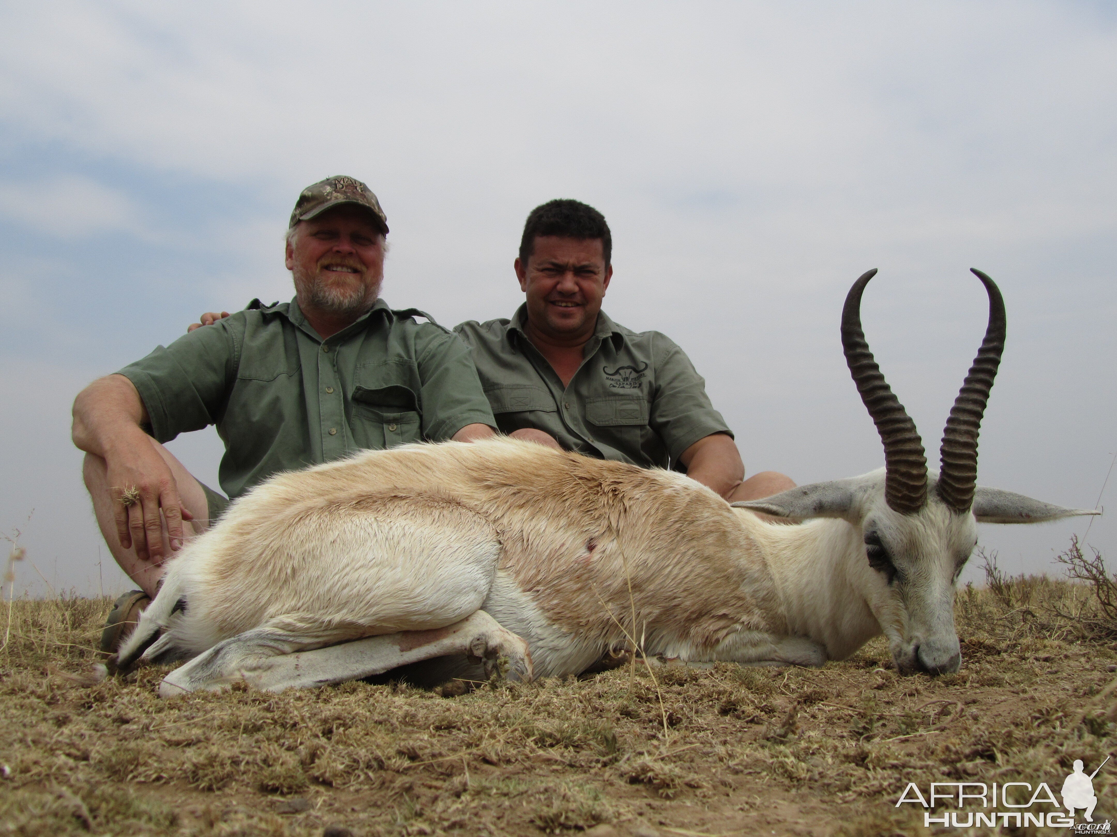 Hunting White Springbuck with Wintershoek Johnny Vivier Safaris in SA