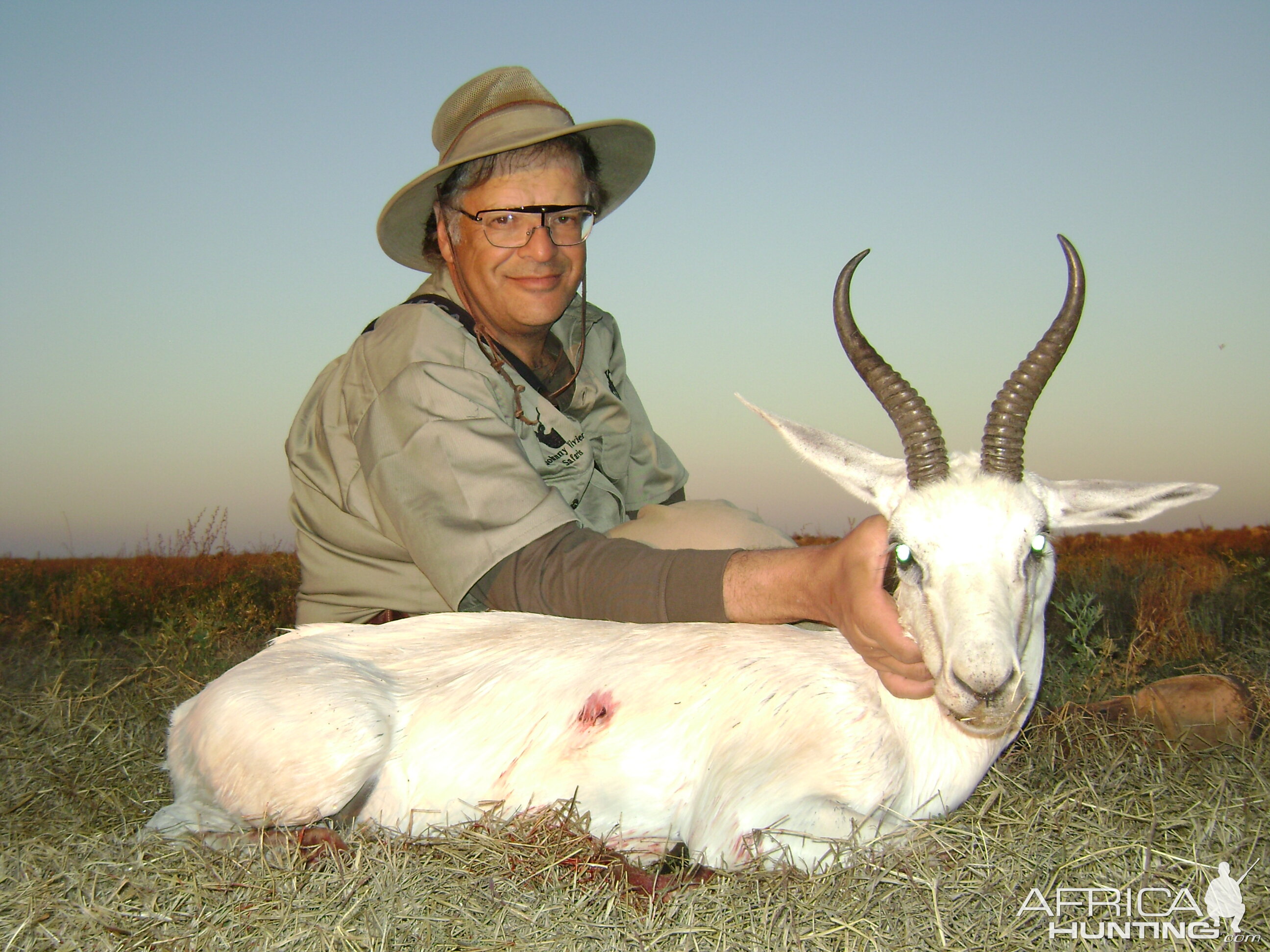 Hunting White Springbuck with Wintershoek Johnny Vivier Safaris in SA