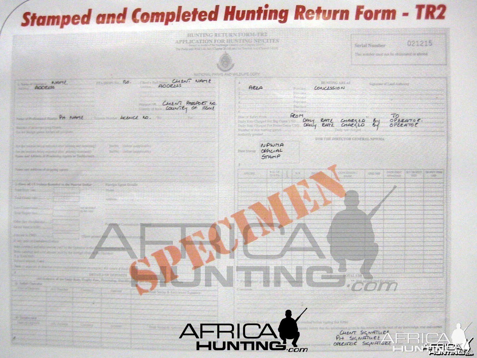 Hunting Zimbabwe - Important Notice To All Hunting Clients