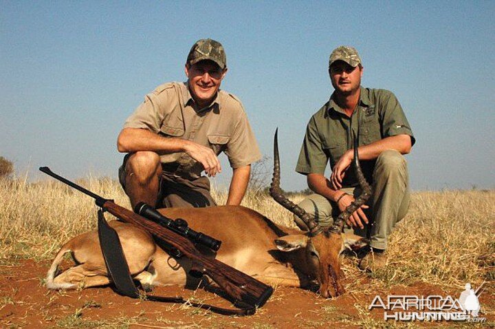 Impala hunted in South Africa