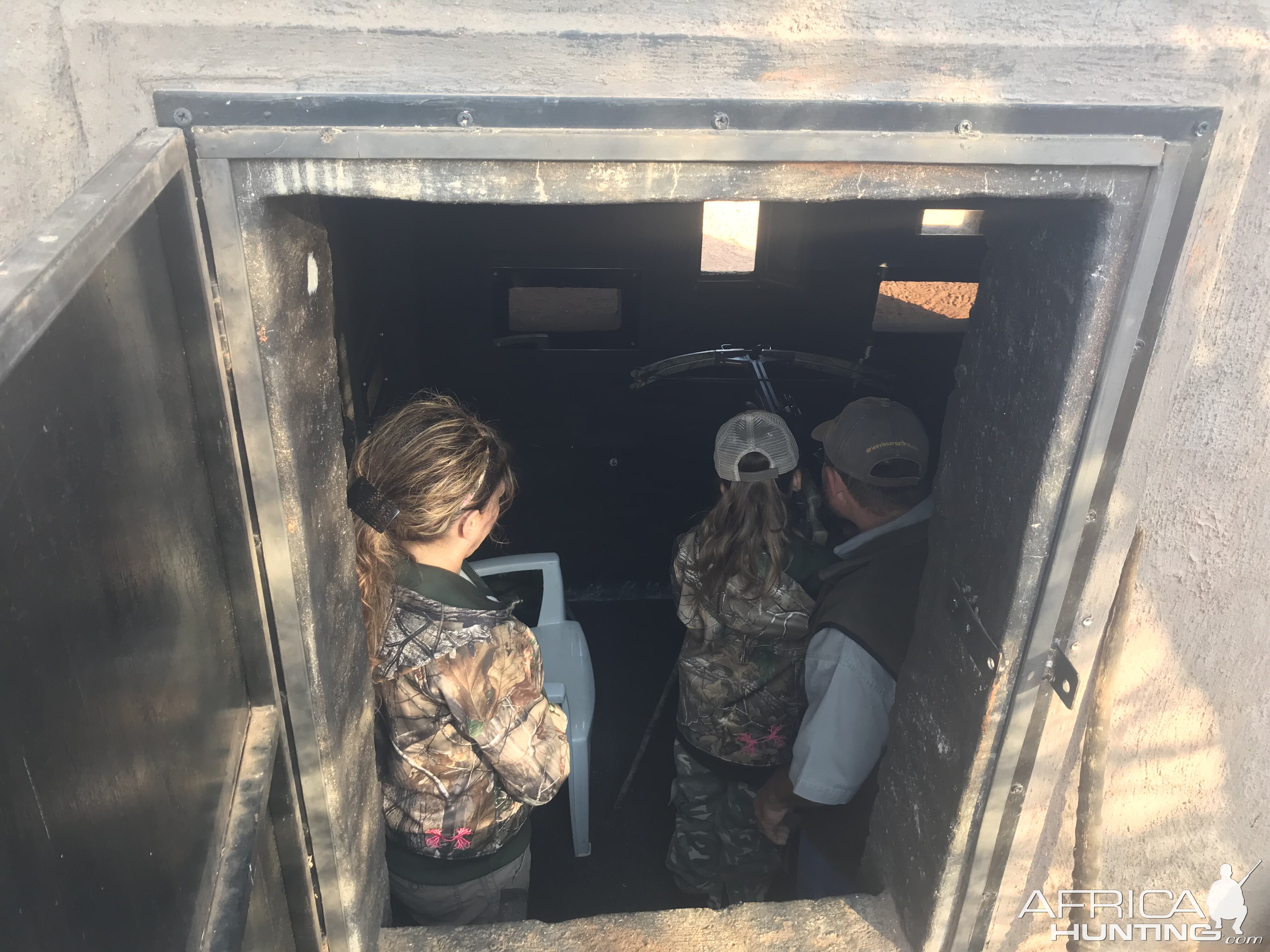 Inside the Bow Blind Hide