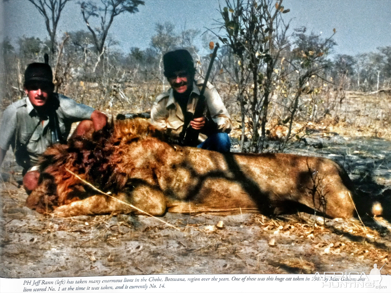 Jeff Rann with the SCI No. 14 Lion (Botswana)