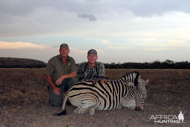 Johan and I with my new rug, South Africa