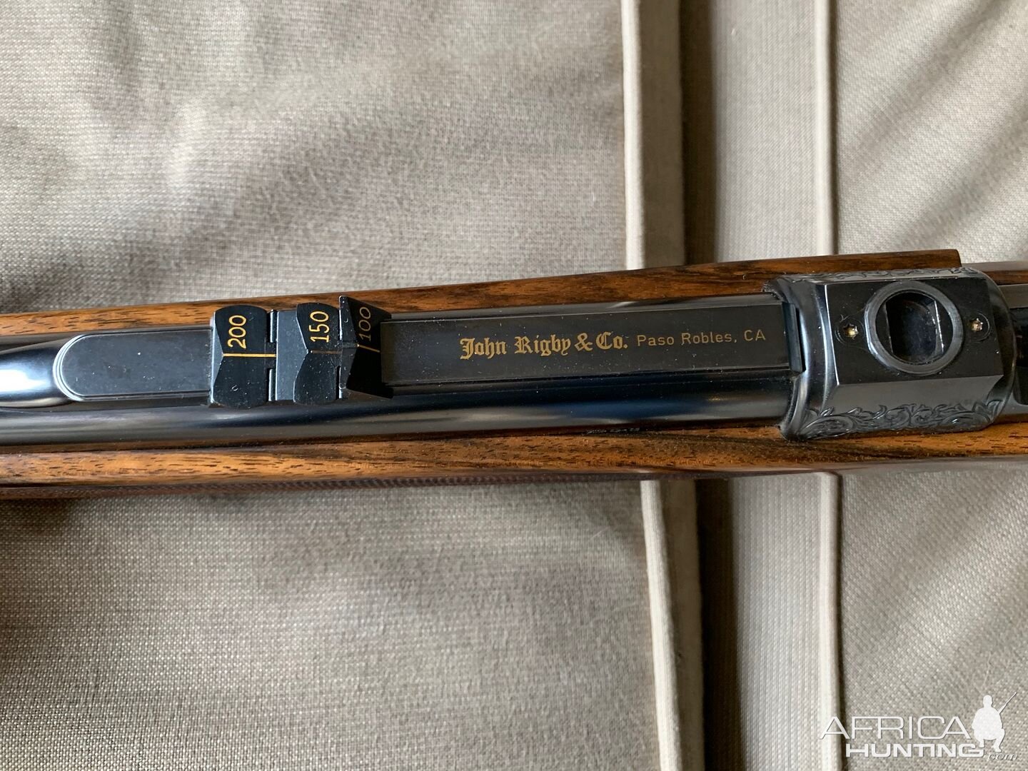 John Rigby & Co 416 Rigby rifle on a Double Square Bridge Magnum Mauser Action