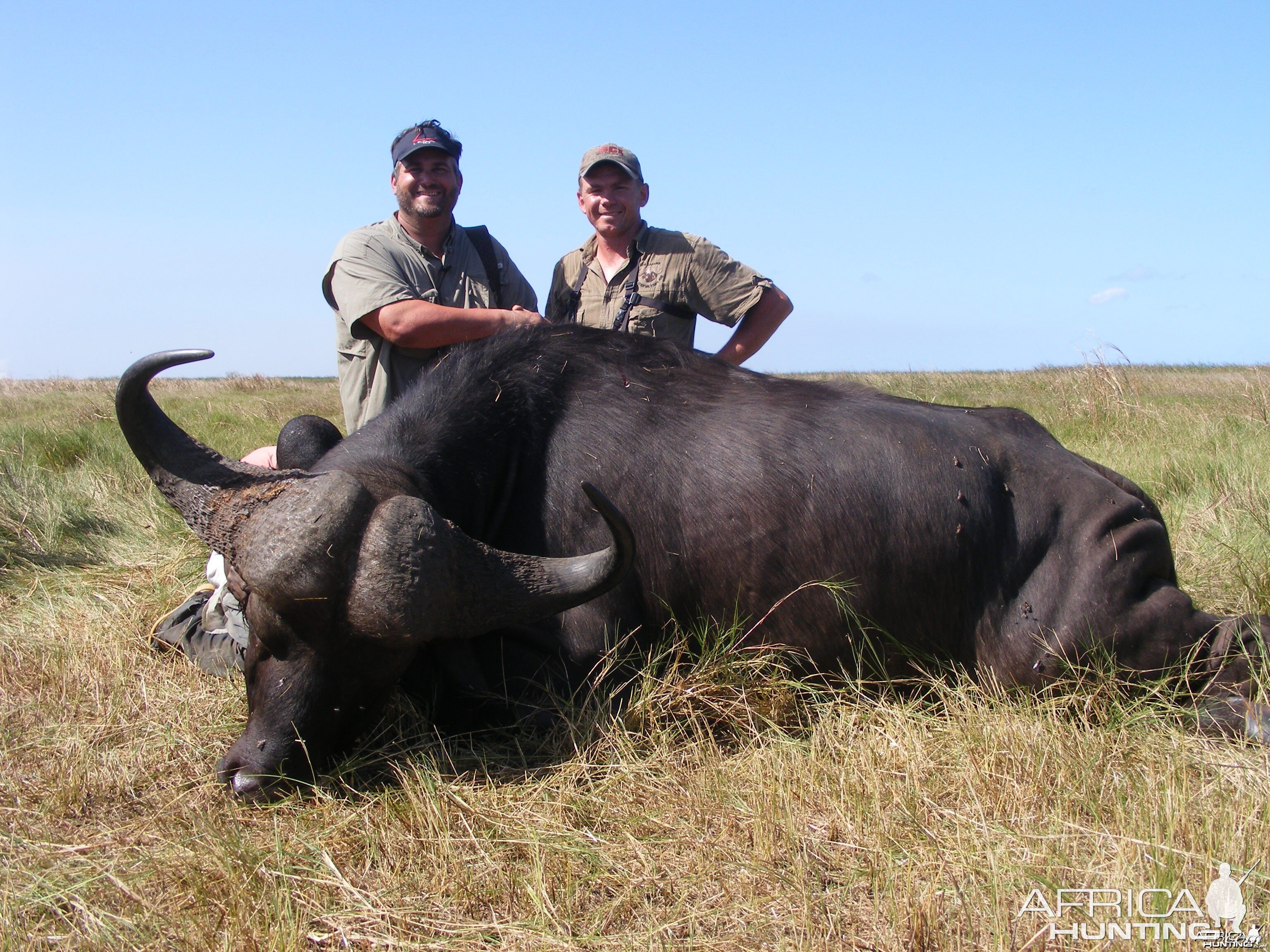 john wilson with mozambique zambezi delta buffalo ,2010