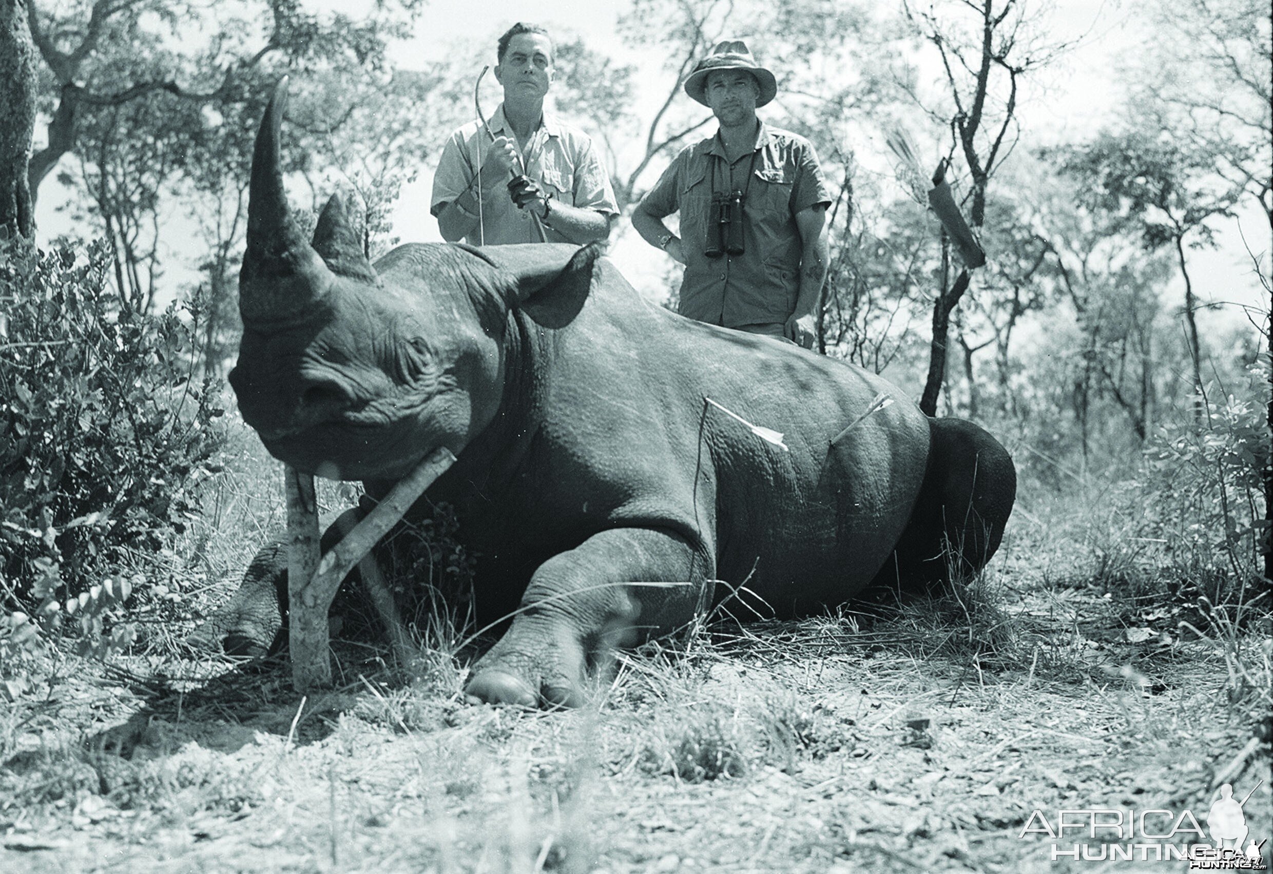 Jorge Alves de Lima with Black Rhino