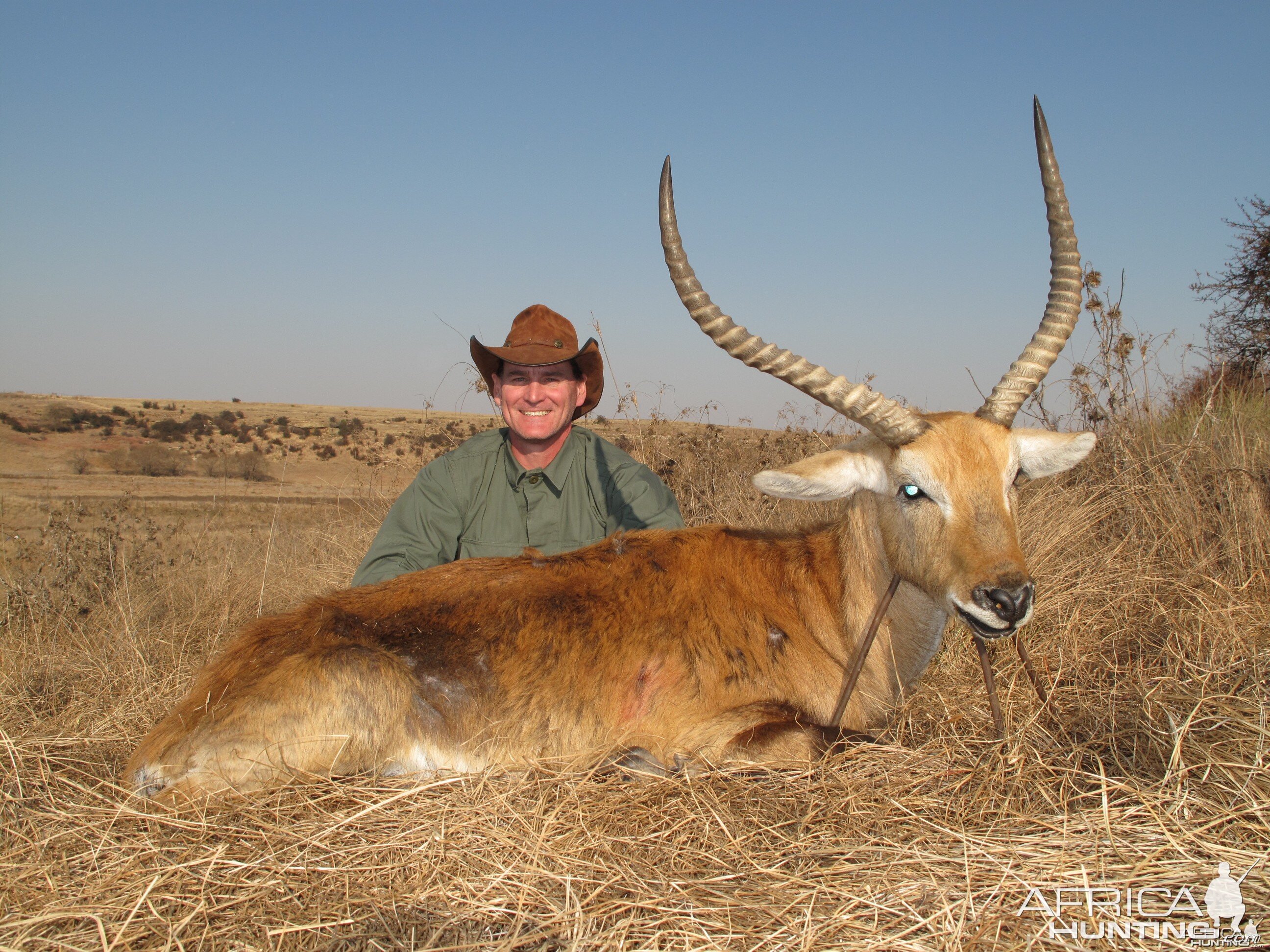 Kafue Lechwe 25", Hunting with Clients