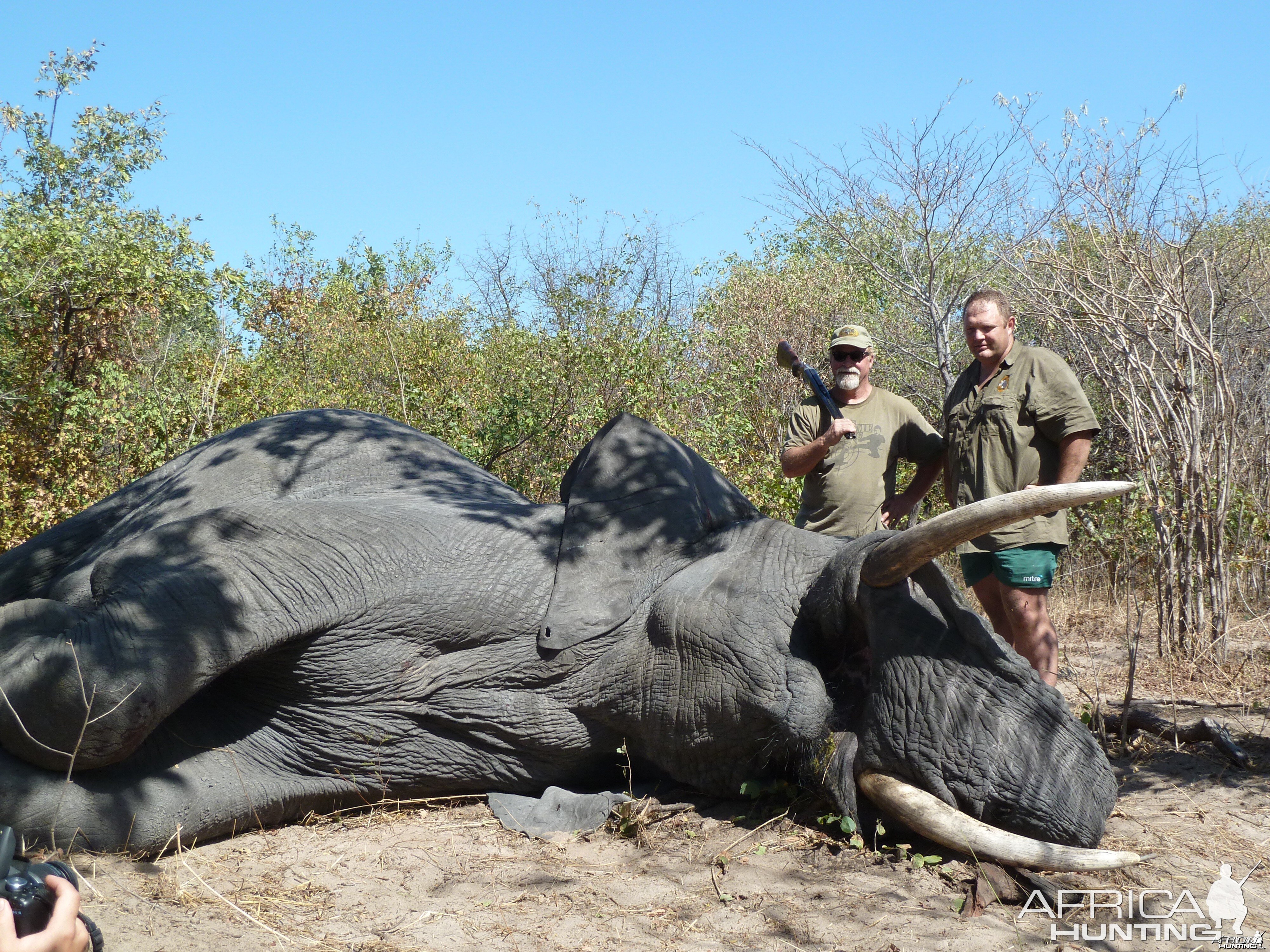 Karl and I with my Trophy bull