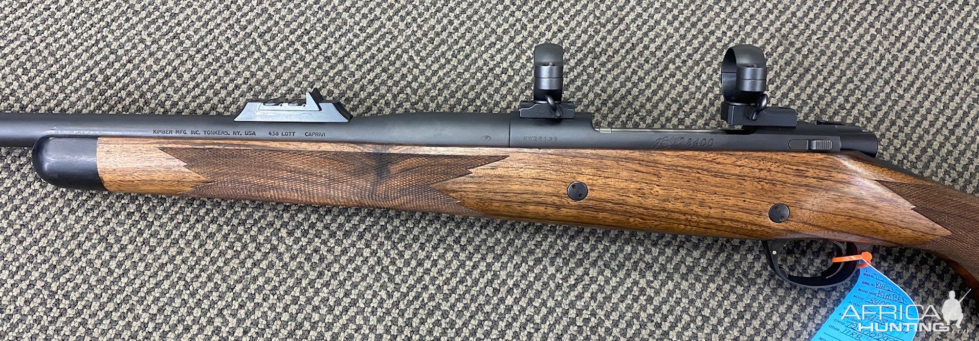 Kimber Caprivi in 458 Lott Rifle