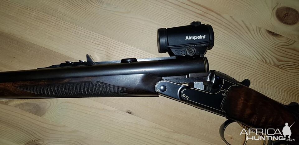 Krieghoff Classic Double Rifle in 470 NE with Aimpoint Micro