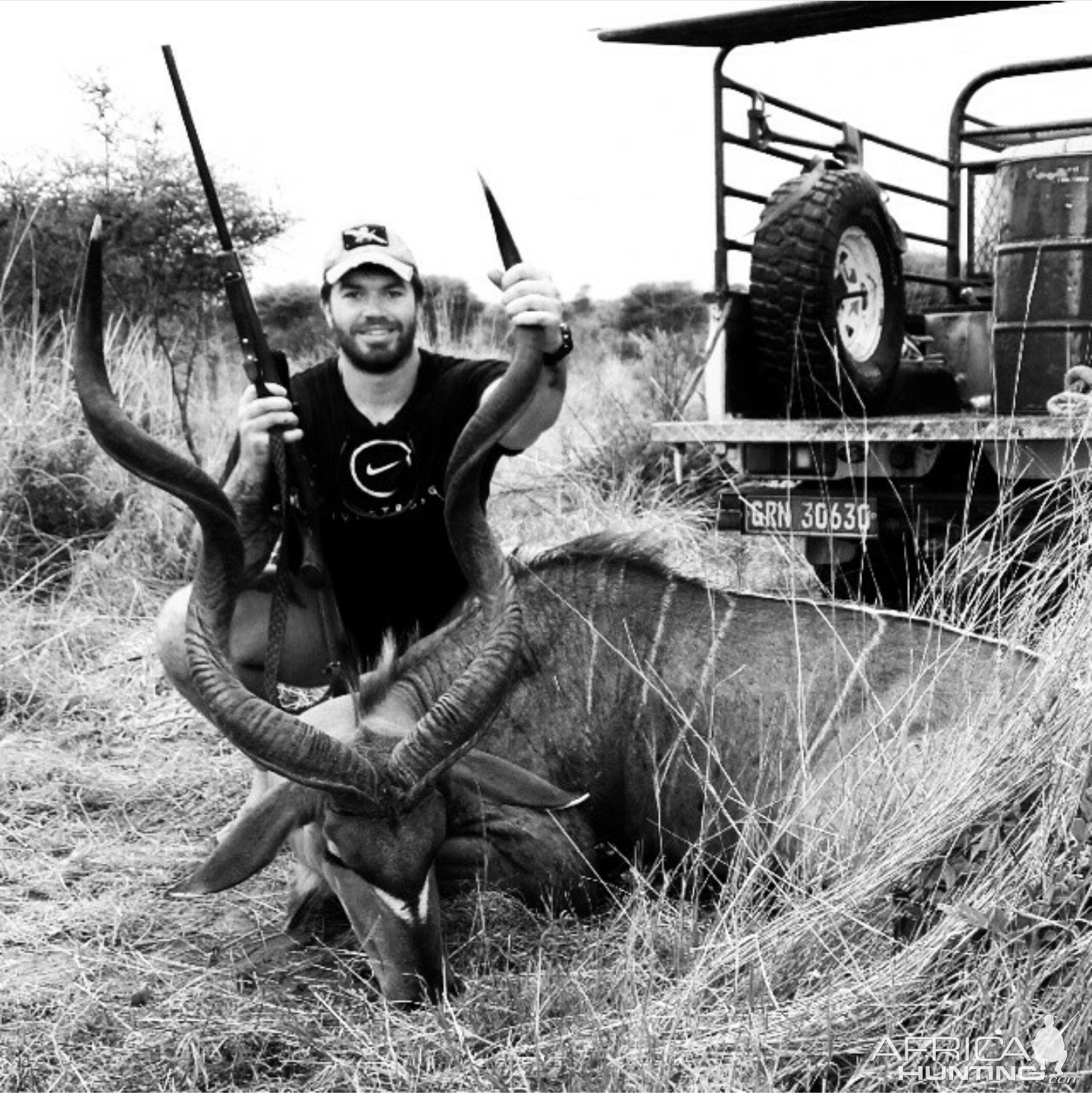 Kudu Bait Hunt Khaudum National Park Namibia