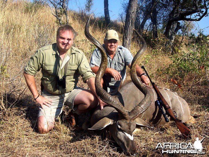 Kudu hunted in Matetsi Unit 1 Zimbabwe