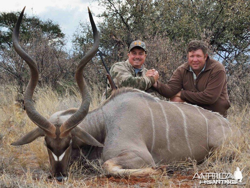 Kudu hunted with Wintershoek Johnny Vivier Safaris