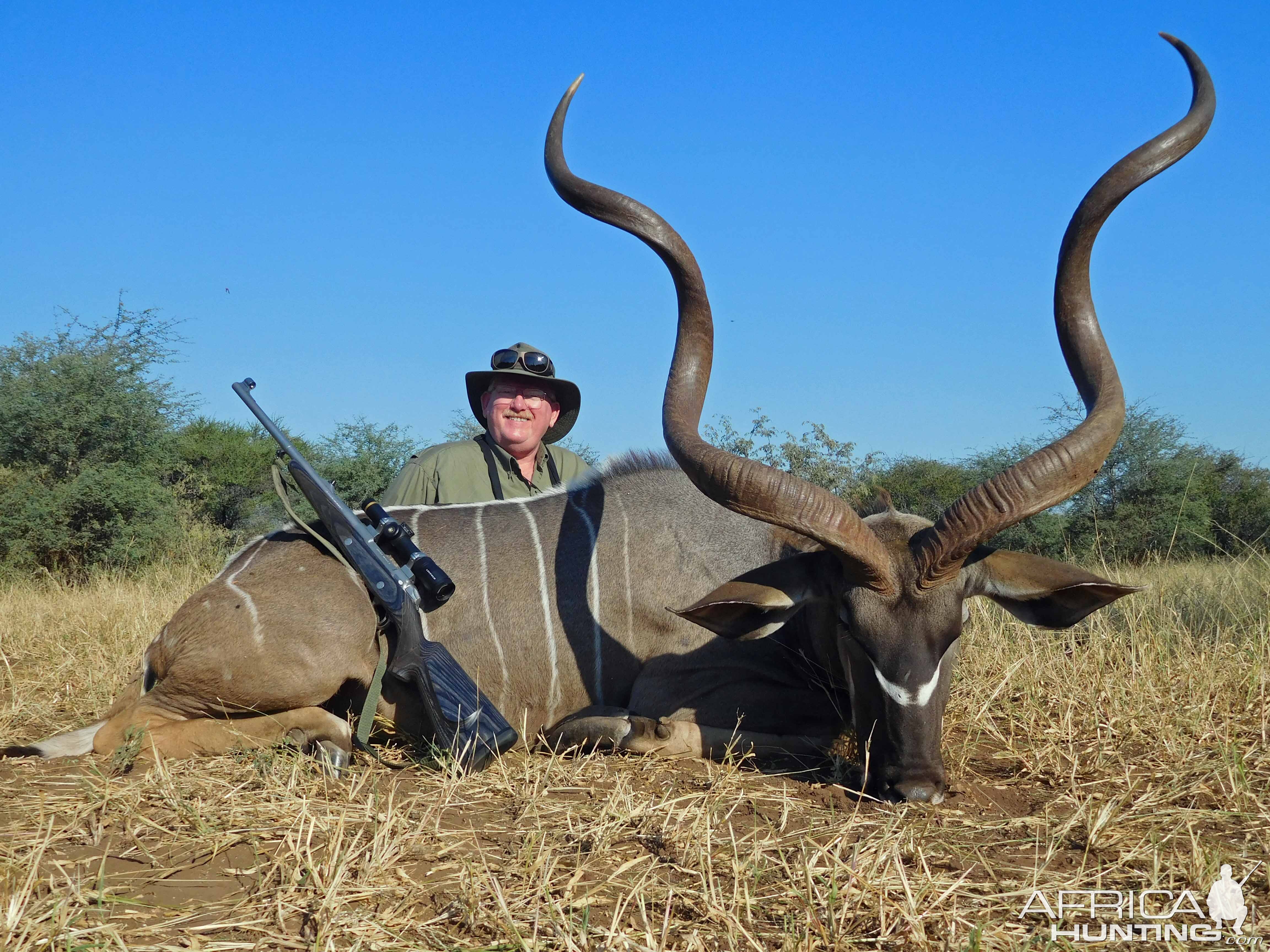 Kudu, while hunting with Bertus Garhardt at Dumukwa Safaris in April 2016.