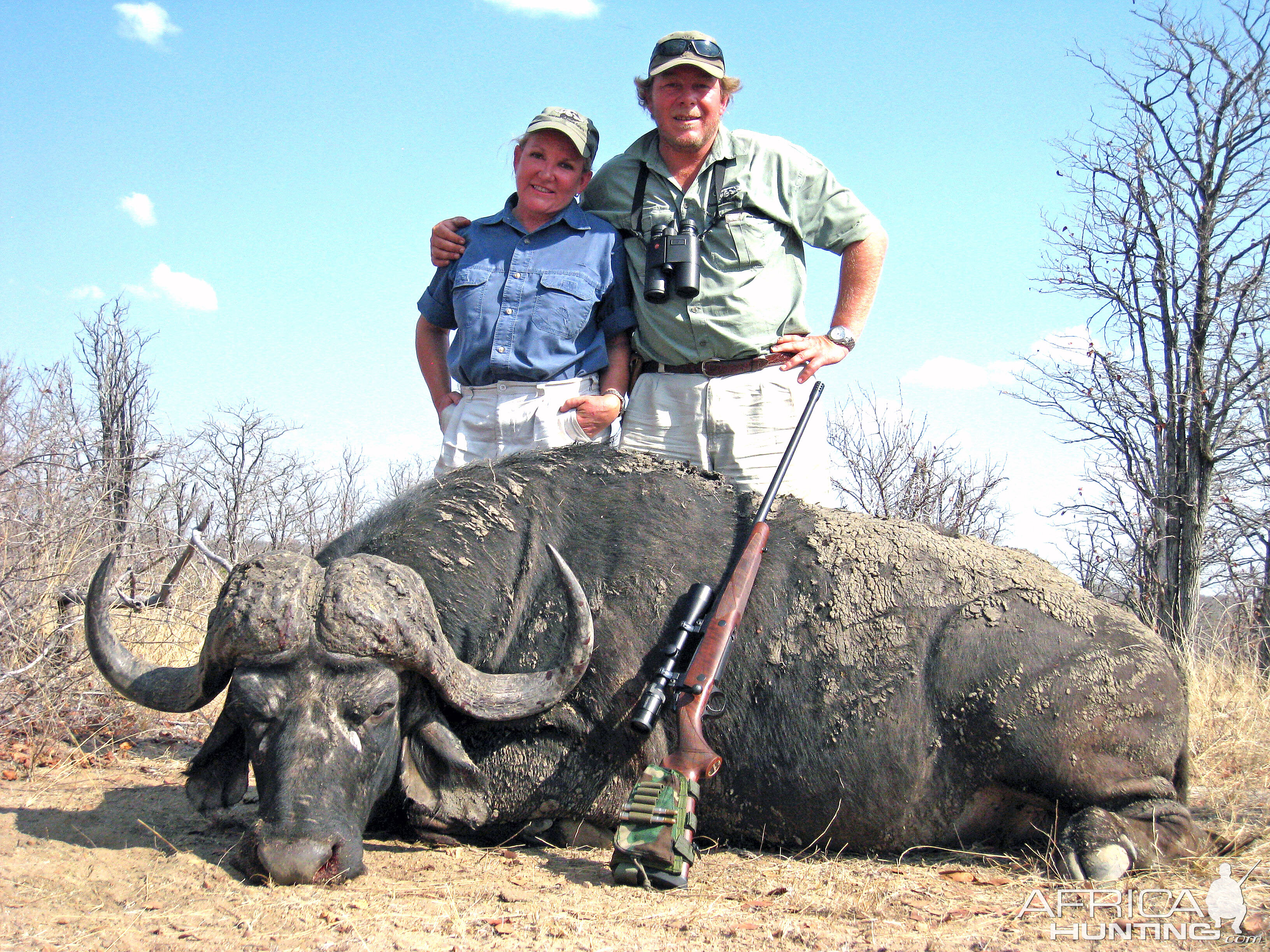 Lady Hunter and her hard bossed Buffalo