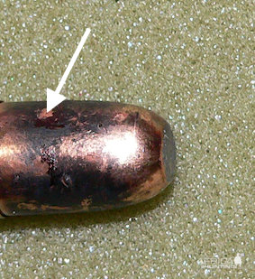 Land mark on bullet