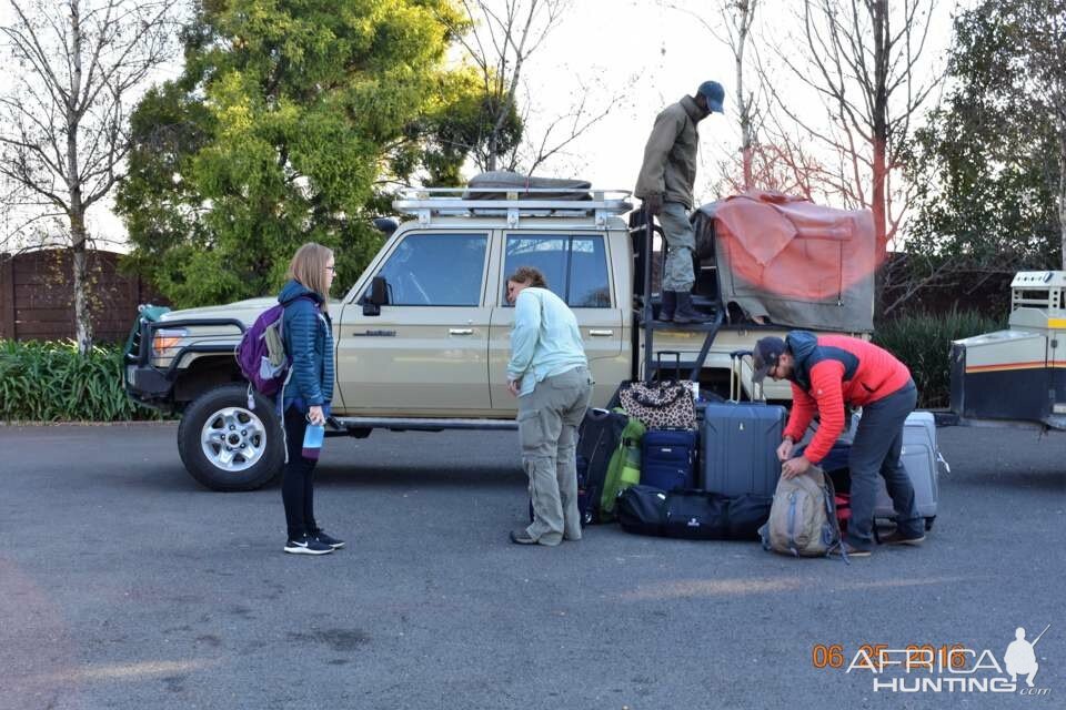 Leaving for our Hunting Trip