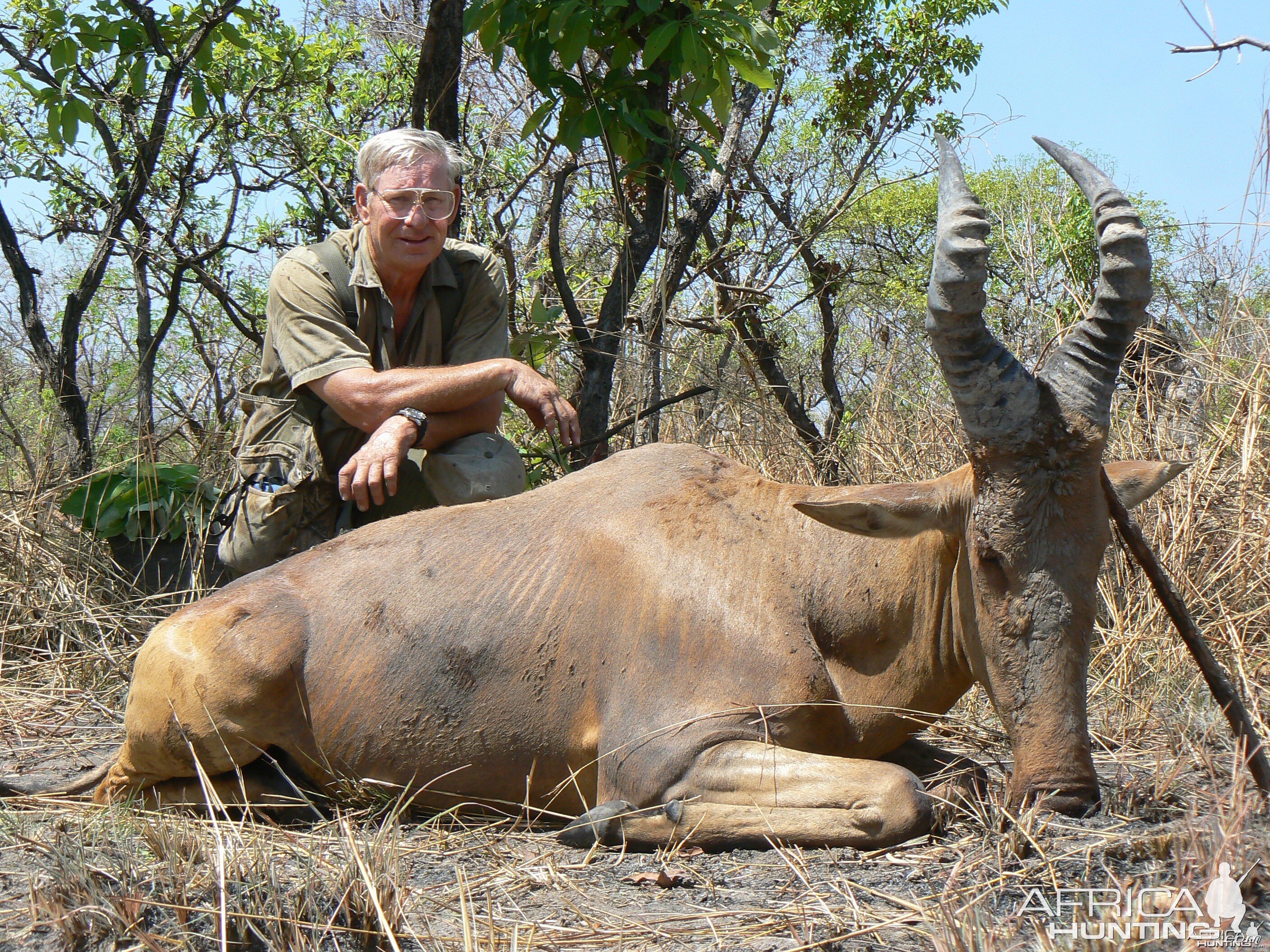 Lelwel Hartebeest hunted in Central Africa with Club Faune