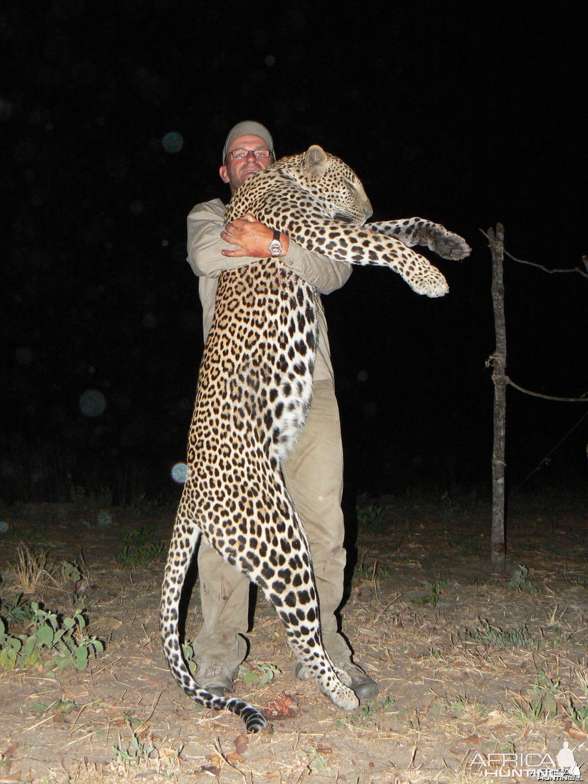 Leopard, 64kg from Selous game reserve. Tanzania