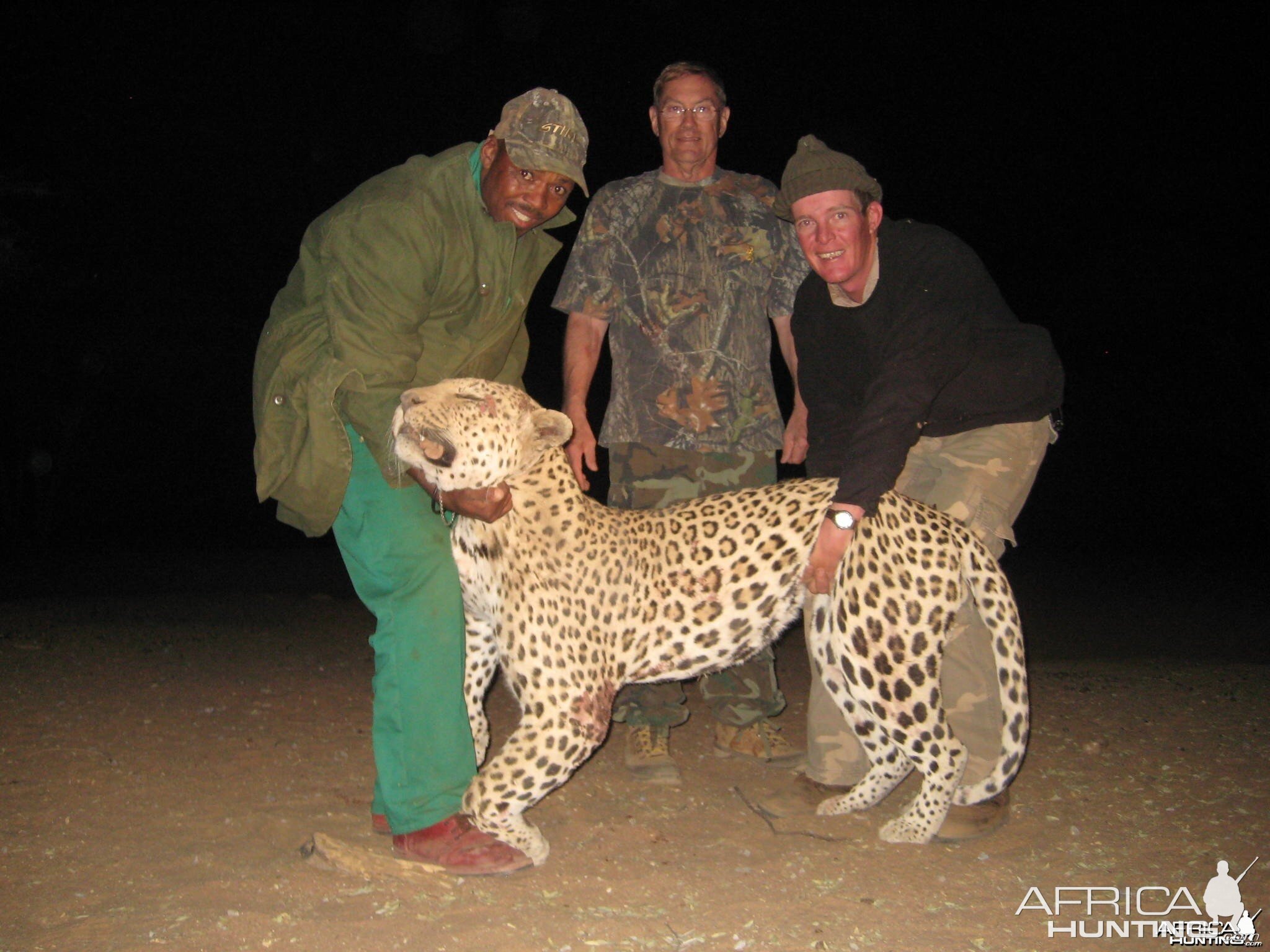 Leopard hunted with Ozondjahe Hunting Safaris Namibia