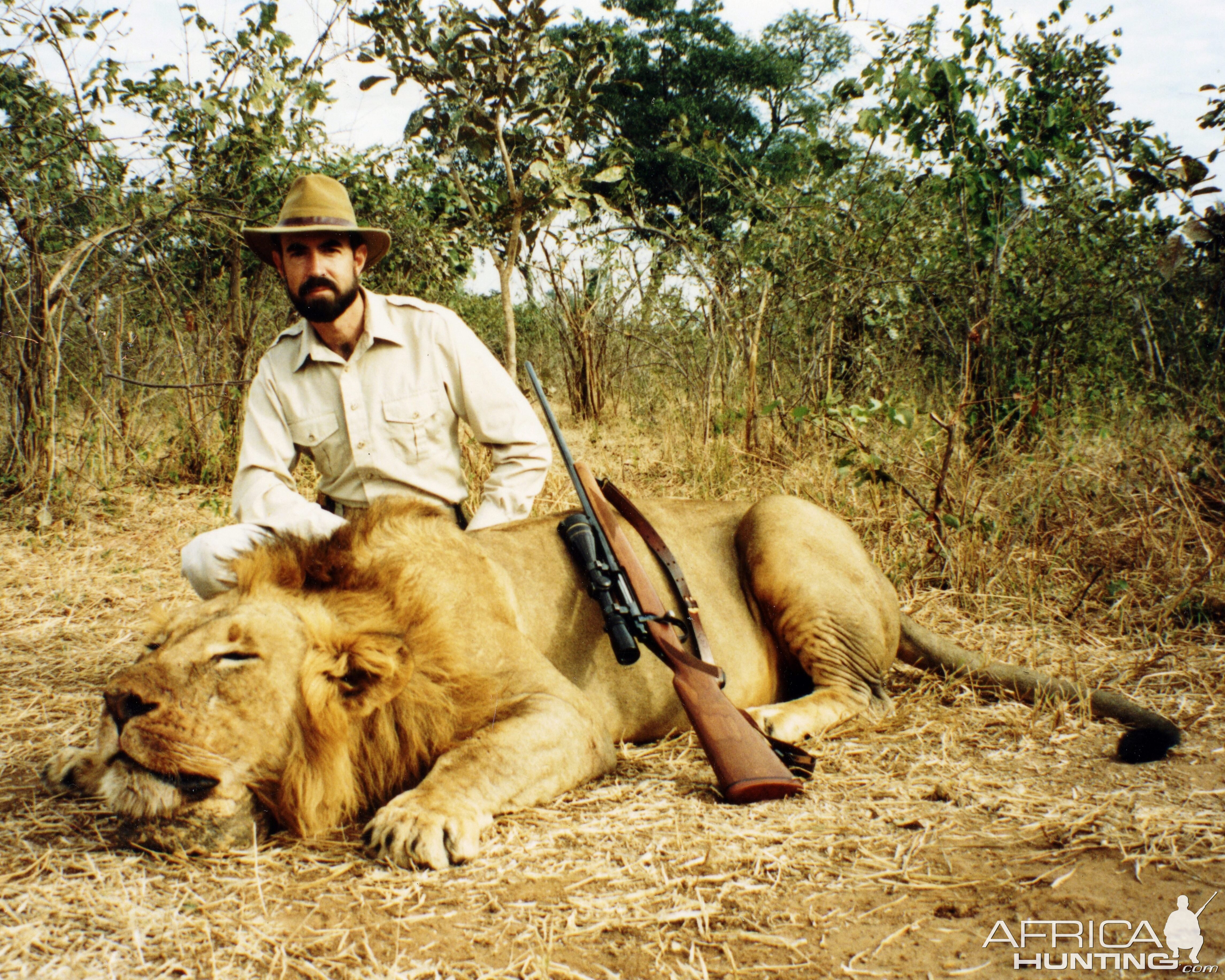 Lion Hunt Zambezi Valley, Zimbabwe