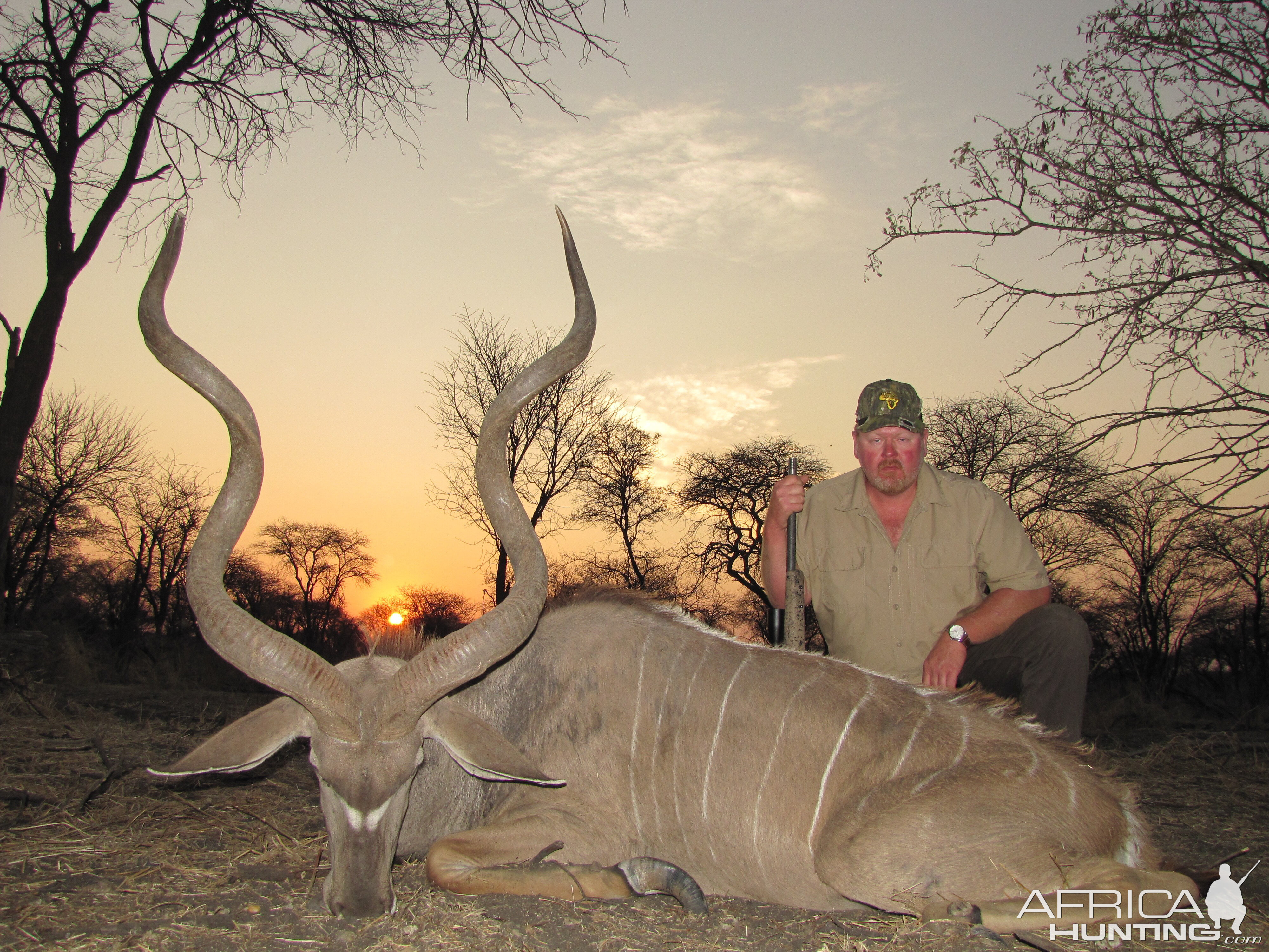 Lovely Sunset on a 60" Kudu bull