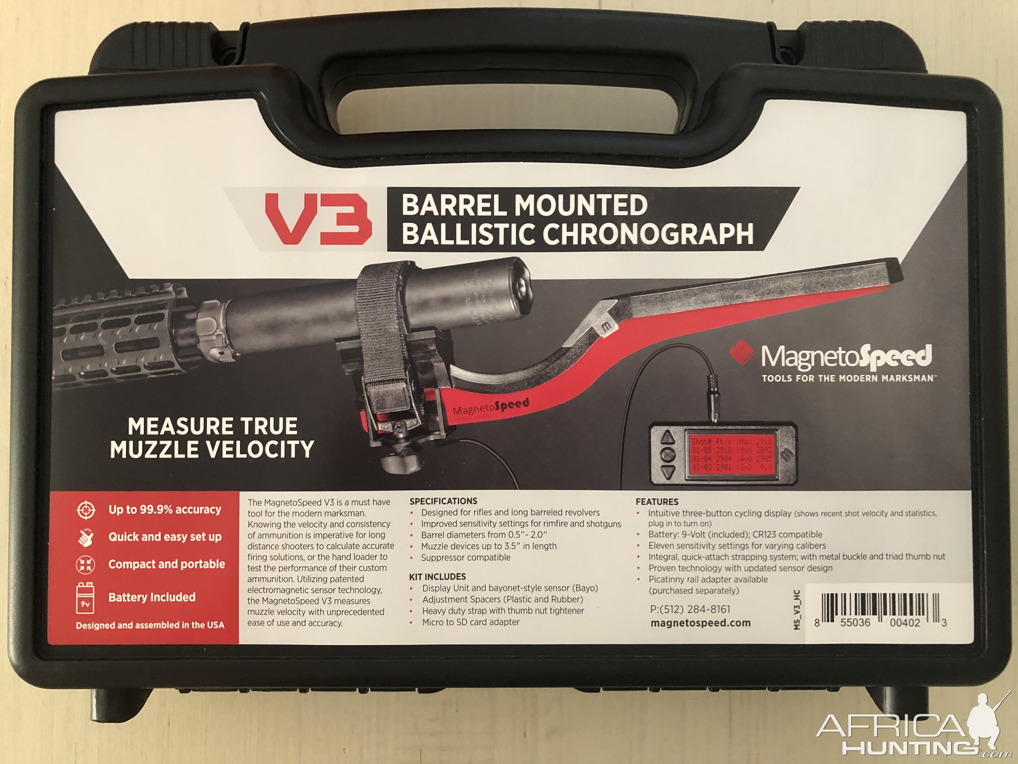 MagnetoSpeed V3 Chronograph Barrel Mounted Ballistic Chronograph