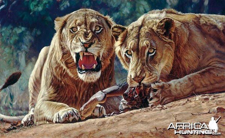 Man Eaters Of Tsavo By John Banovich