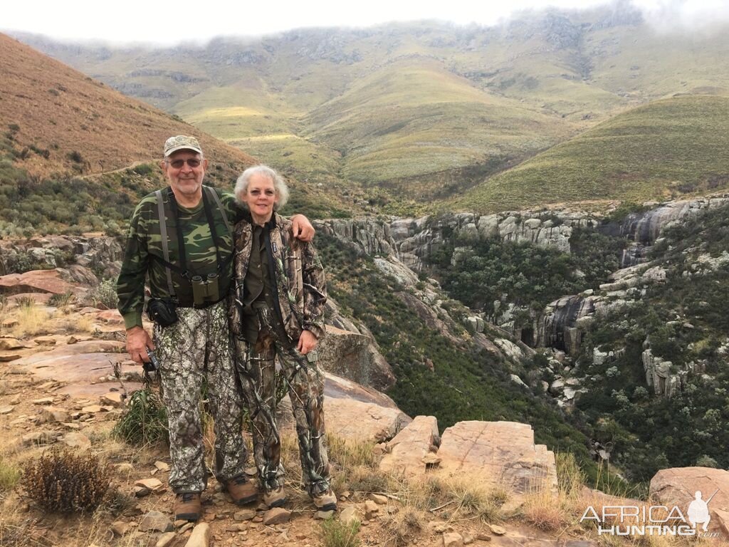 Marveling at the vistas from the top of crater valley