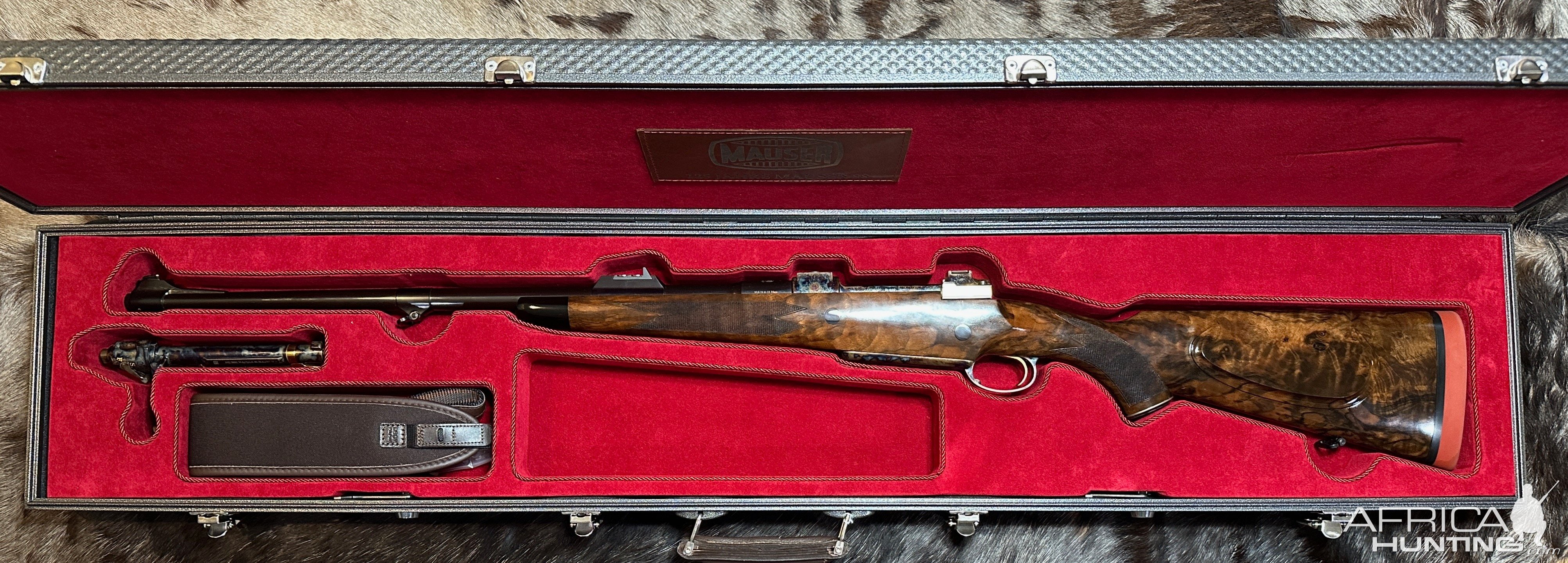 Mauser M98 125th Anniversary No.1 Cased Rifle in 375 H&H