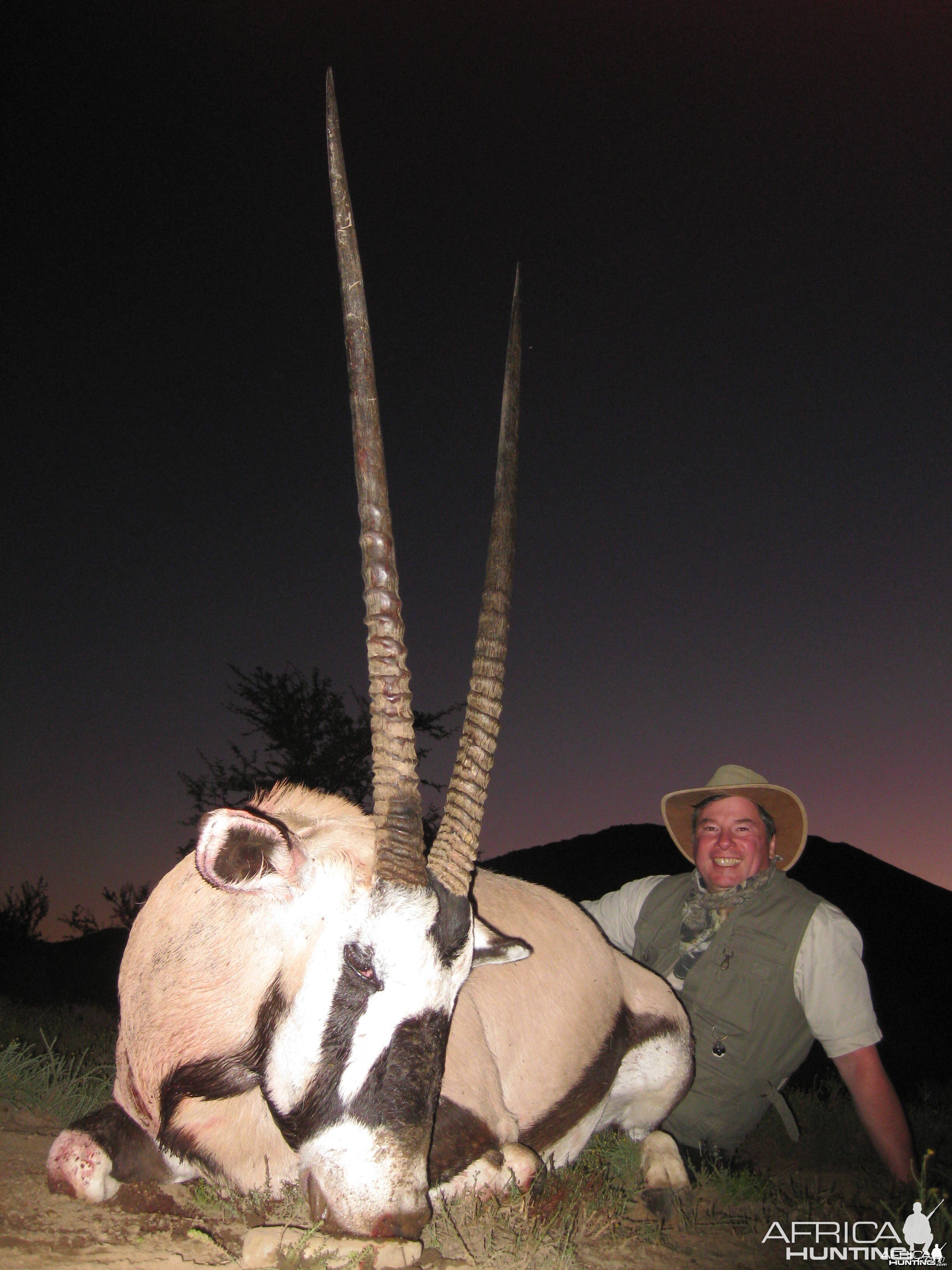 Michael J. Storinsky and his Gemsbok