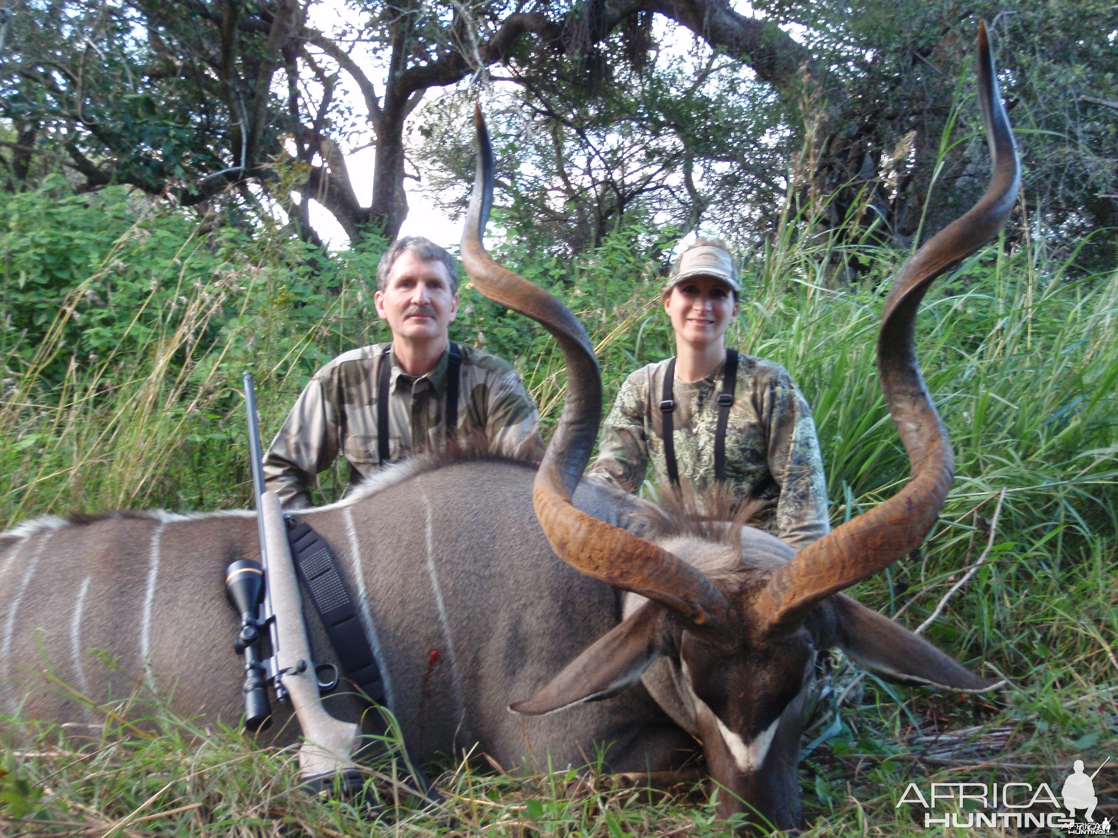 My daughter's 54" Kudu shot in South Africa - 2011