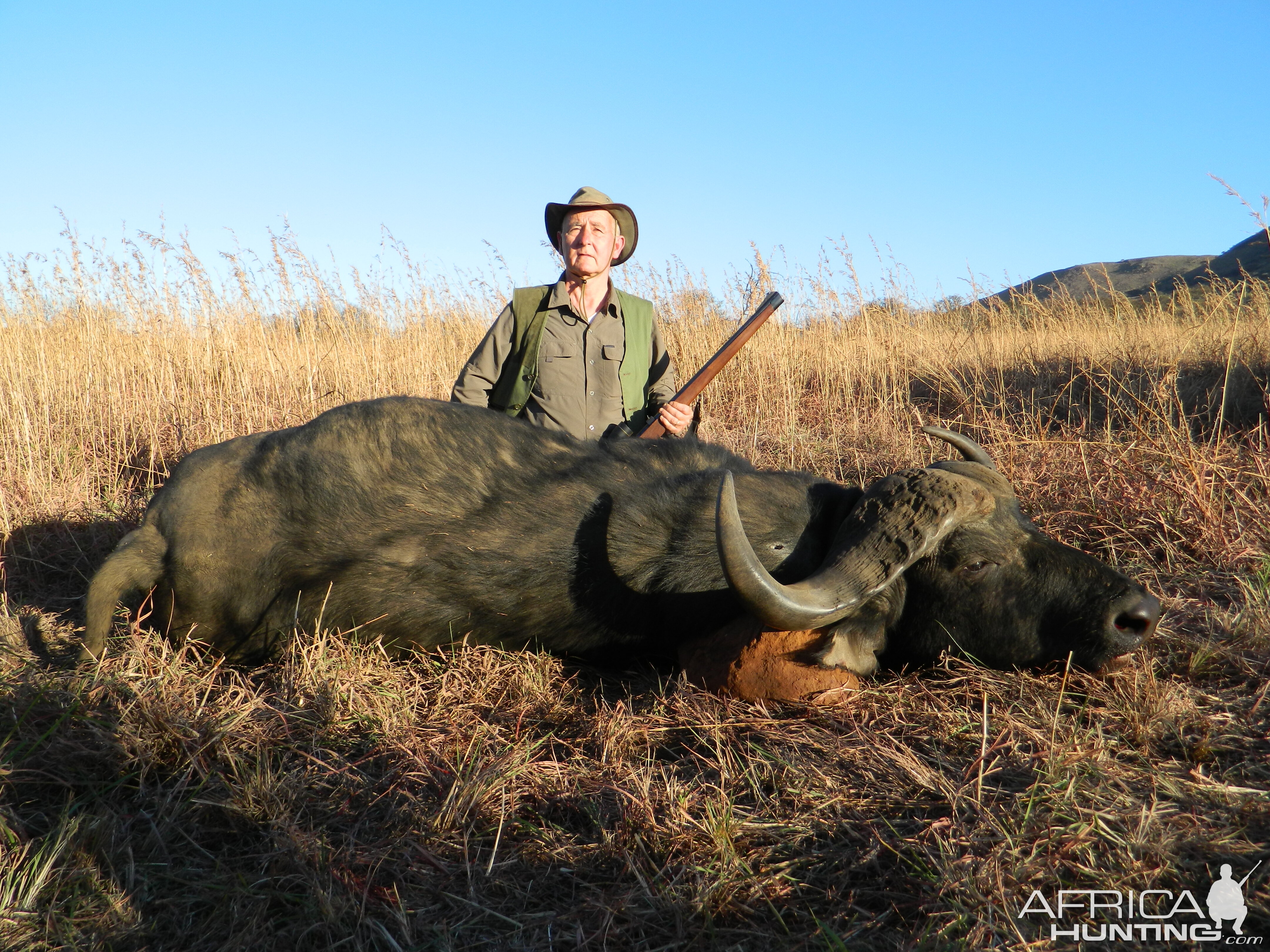 My Father and His Cape Buffalo South Africa