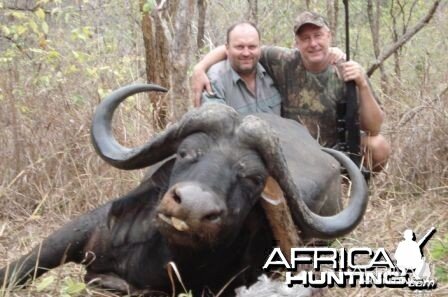 My first buffalo taken in the Selous Tanzania