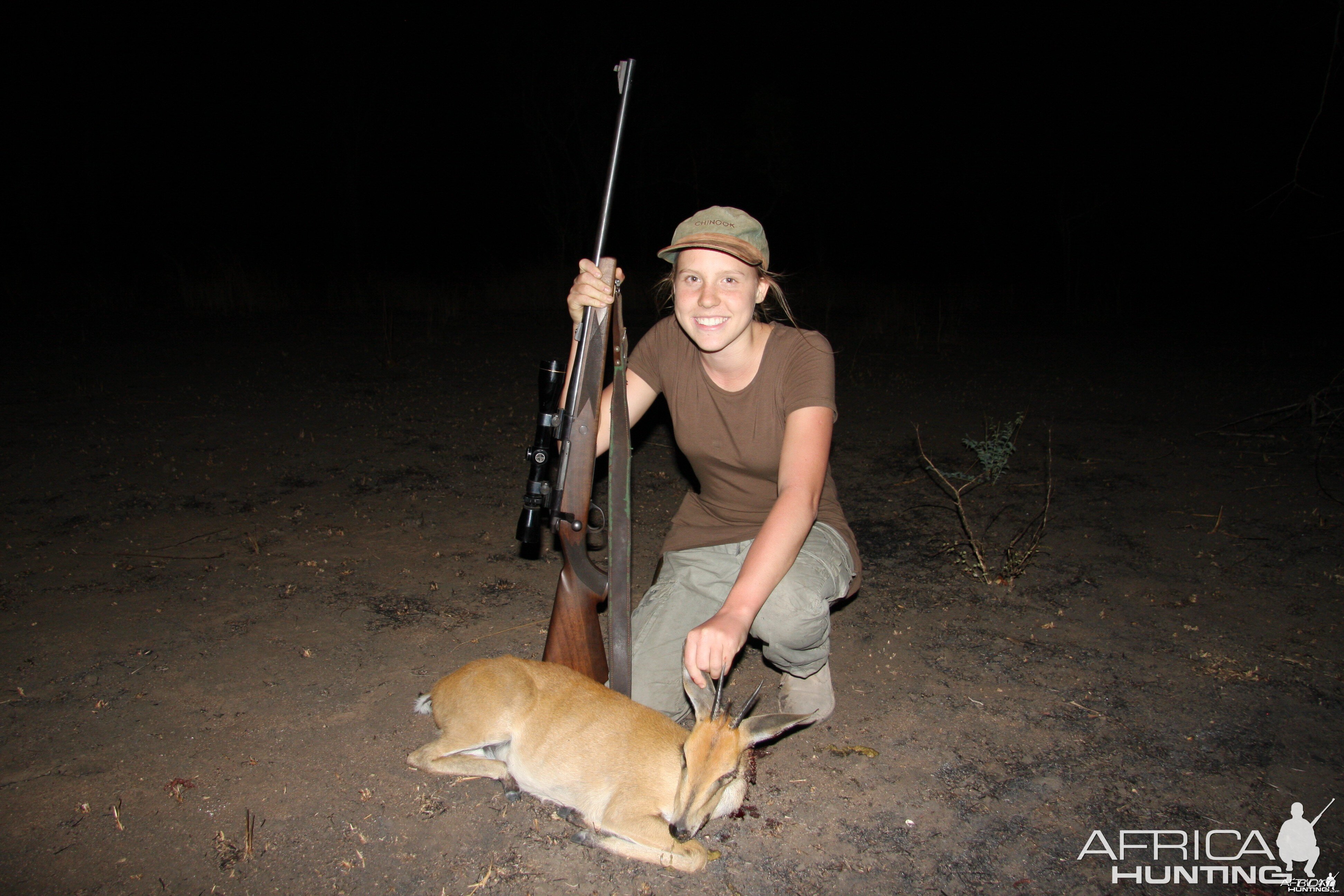 My sisters first animal a duiker