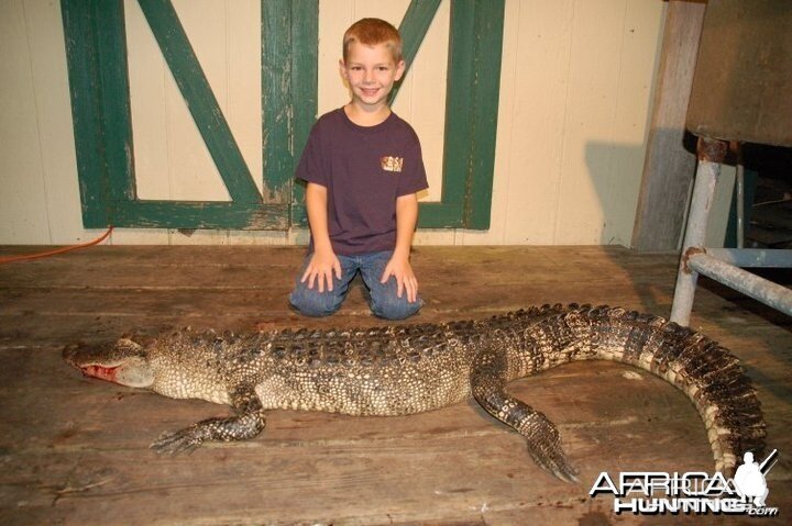 My son's first gator