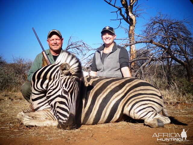 Namibia Hunt Burchell's Plain Zebra