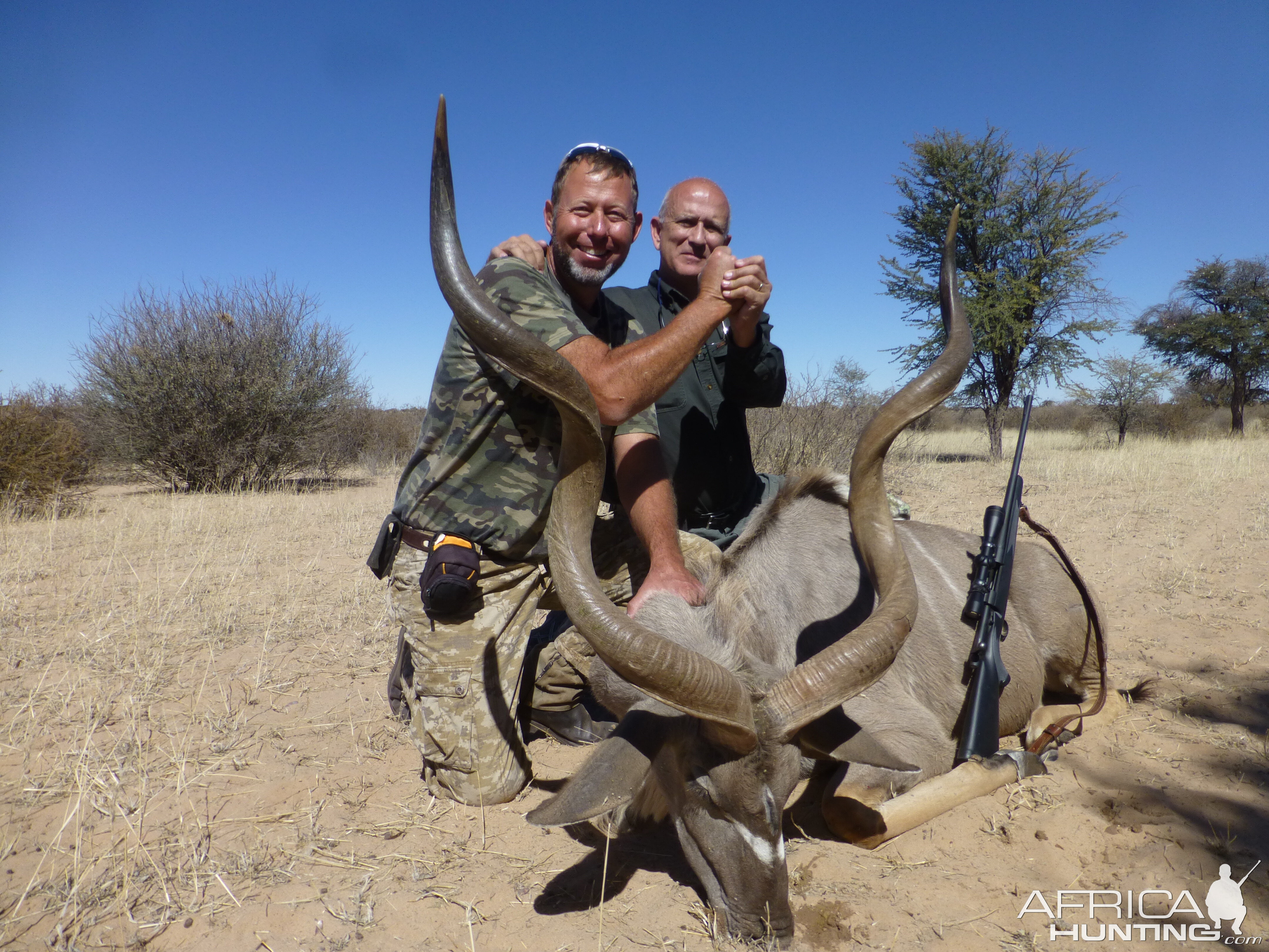 Namibia Hunting 49.5" Inch Three Horn Kudu