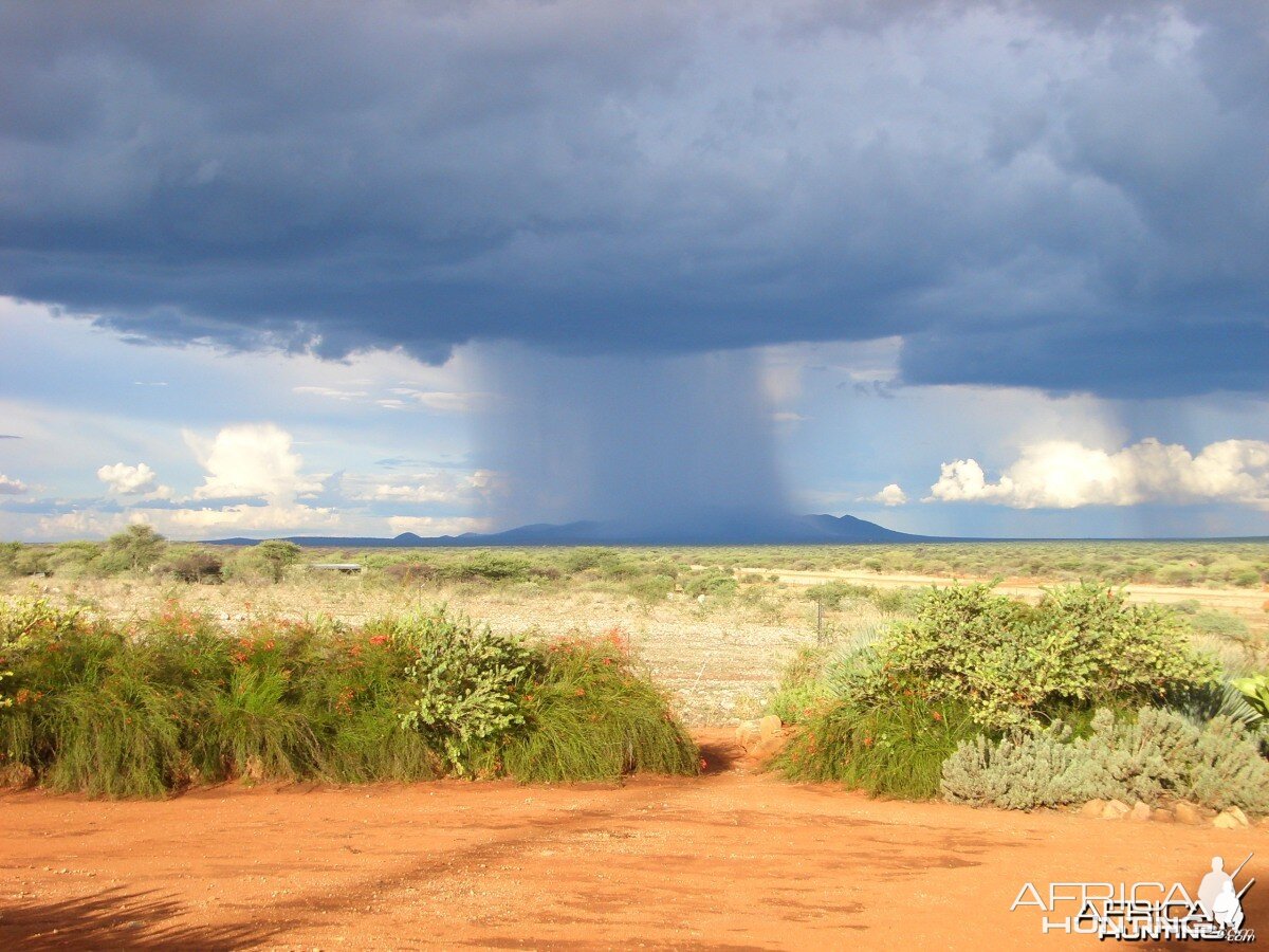 Namibia; Rain on the Mountain