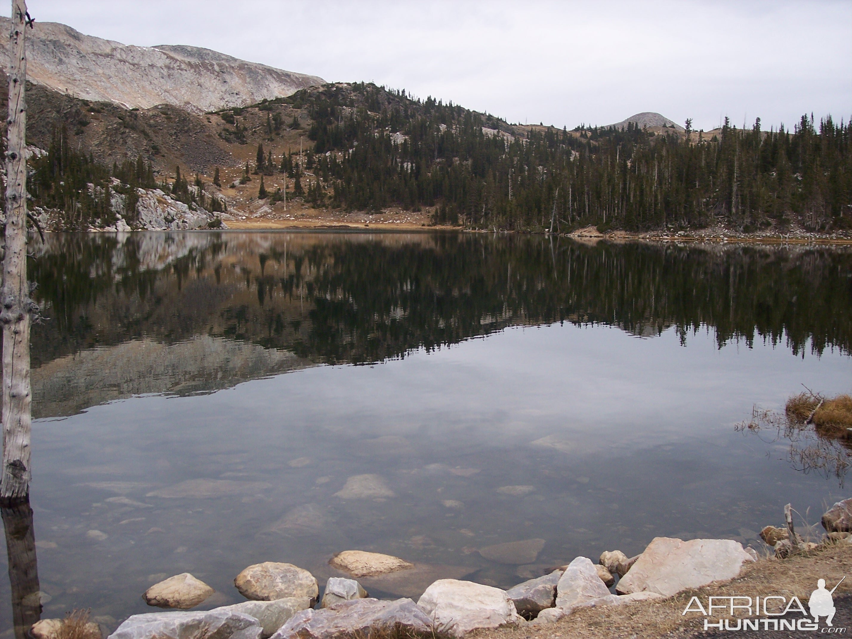 Nice mountain top lake in Wyoming