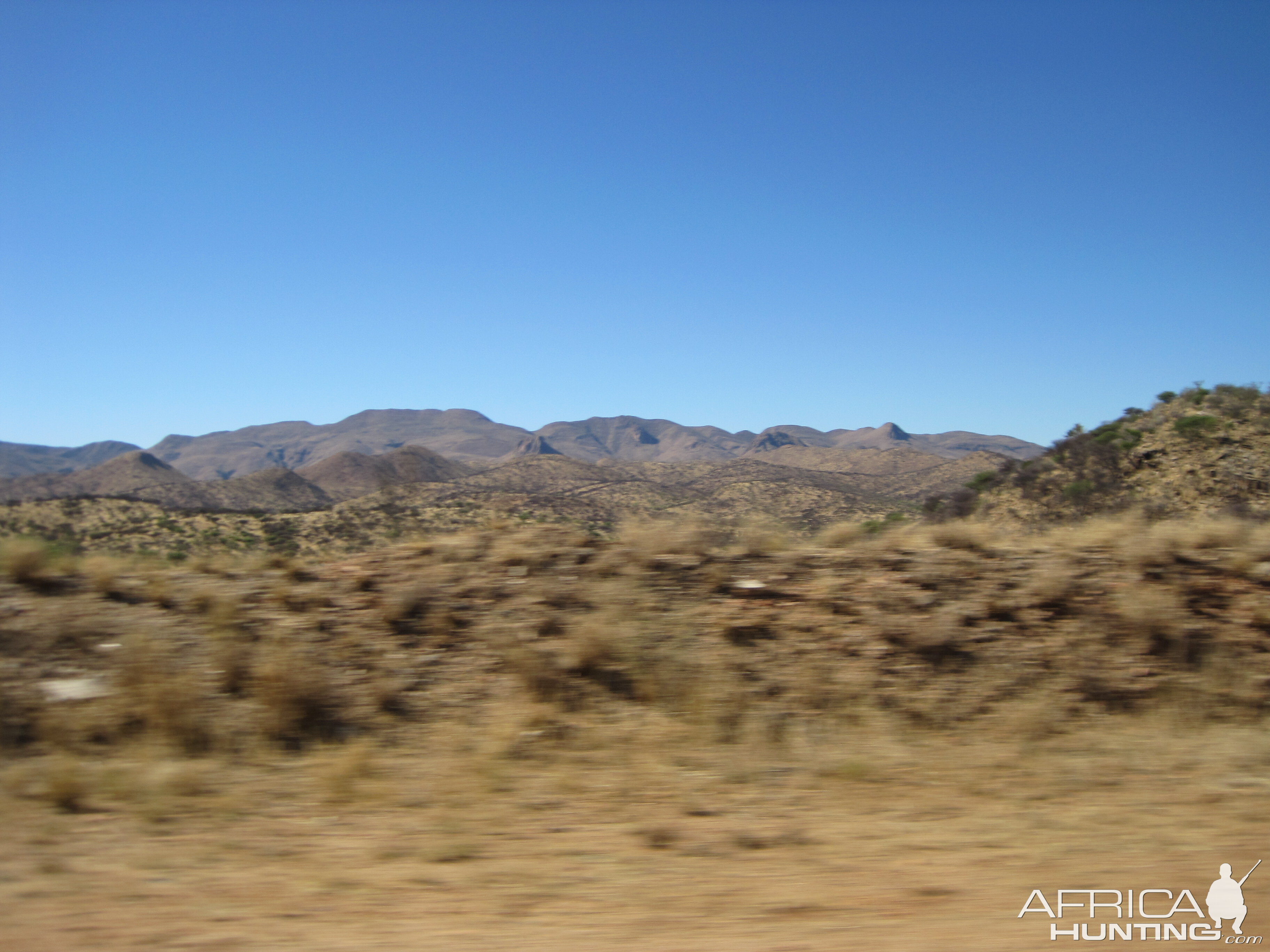 On the road to Windhoek from International Airport in Windhoek, Namibia