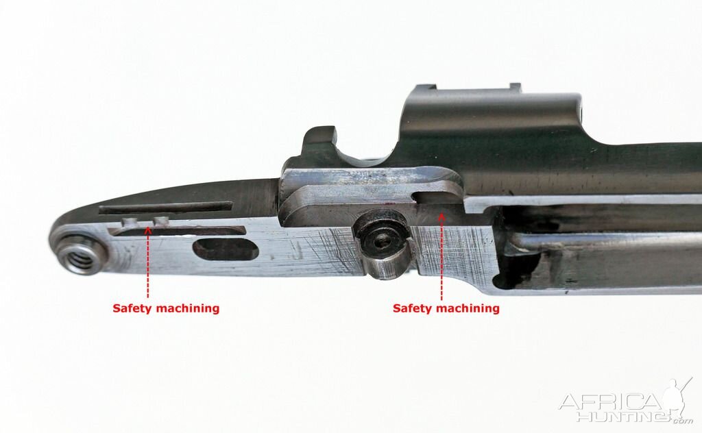 Original Mauser side safety of a late '30 action