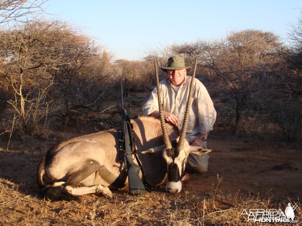 Oryx hunted in Namibia