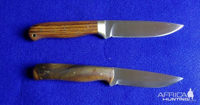 Pair of a Safari Hunter and a Bushcraft Hunter Knives